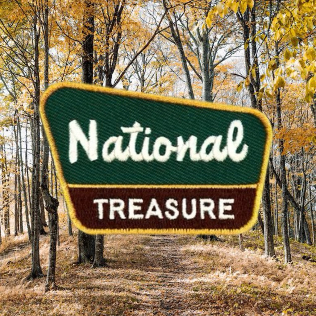 National Treasure iron-on patch for dogs and cats