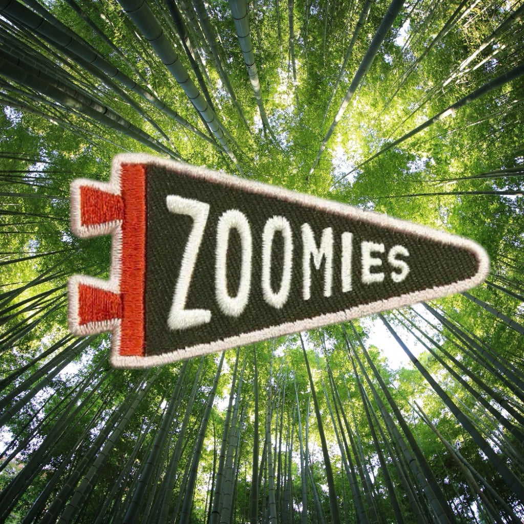 Zoomies iron-on patch for dogs and cats