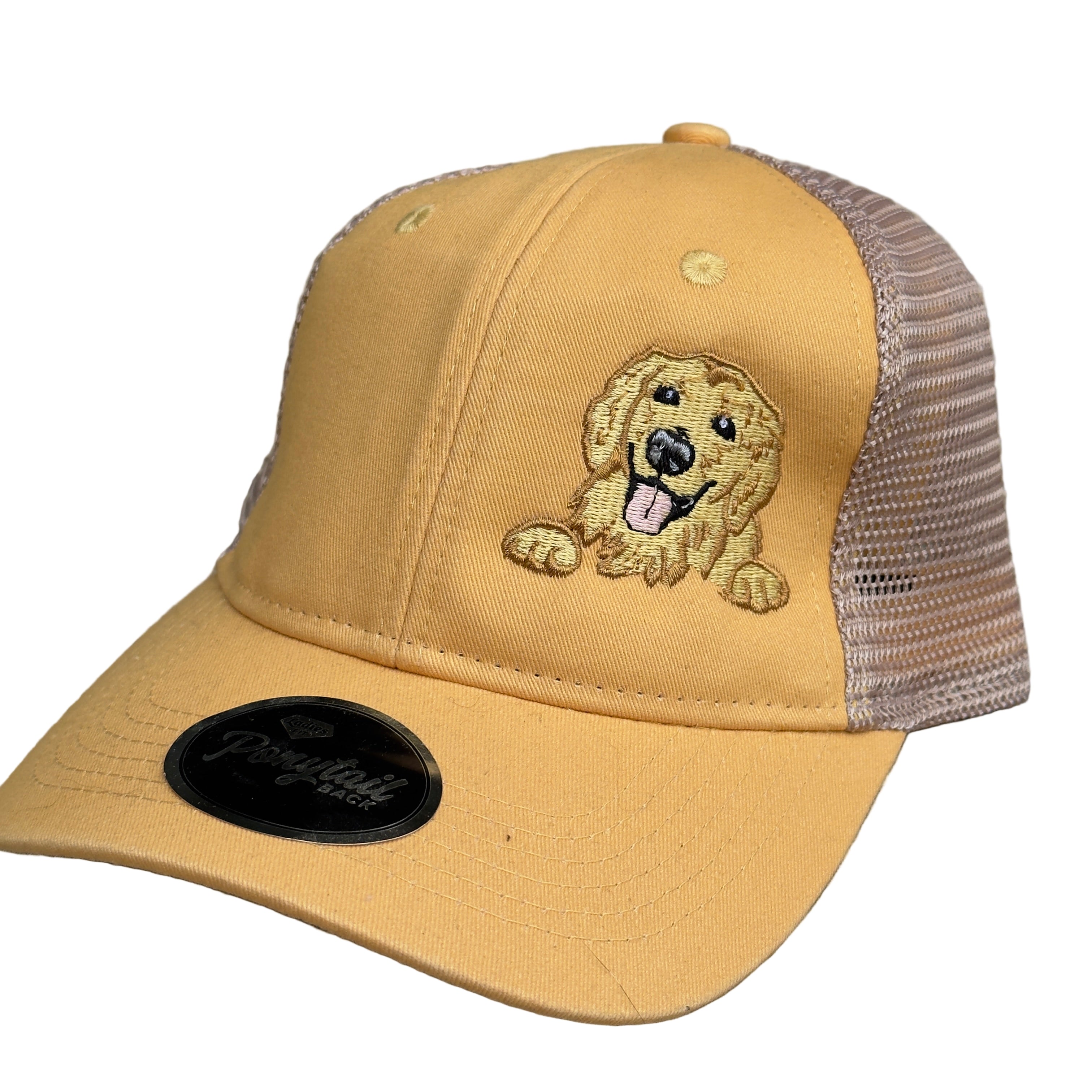 Golden Retriever Ponytail Hat