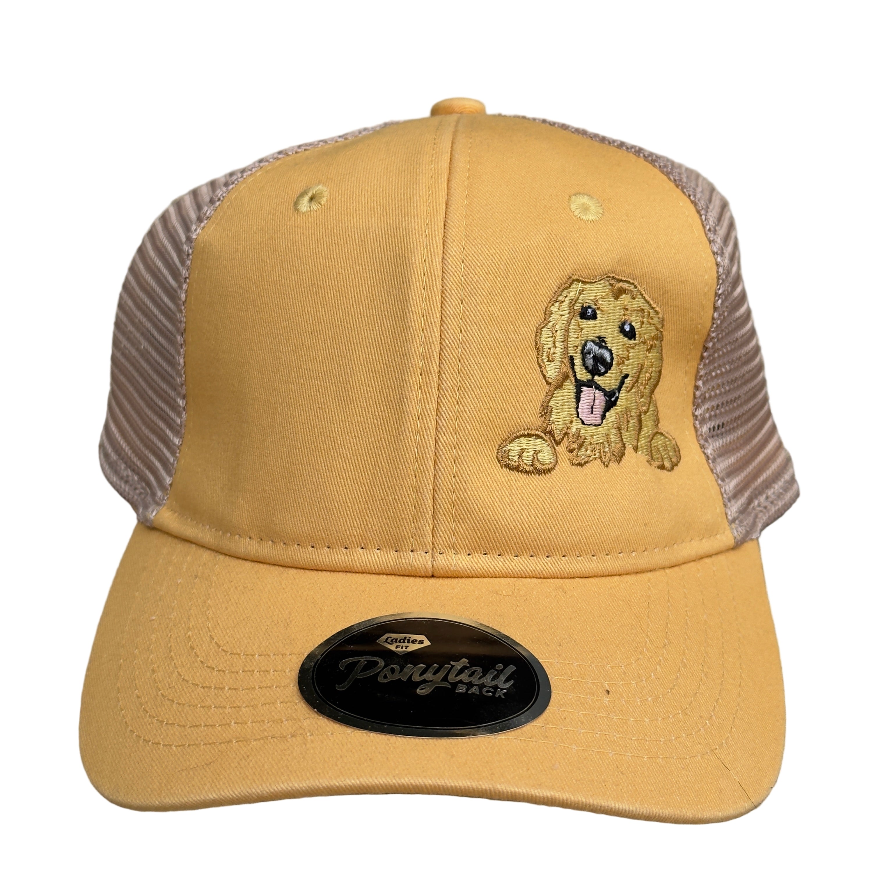 Golden Retriever Ponytail Hat