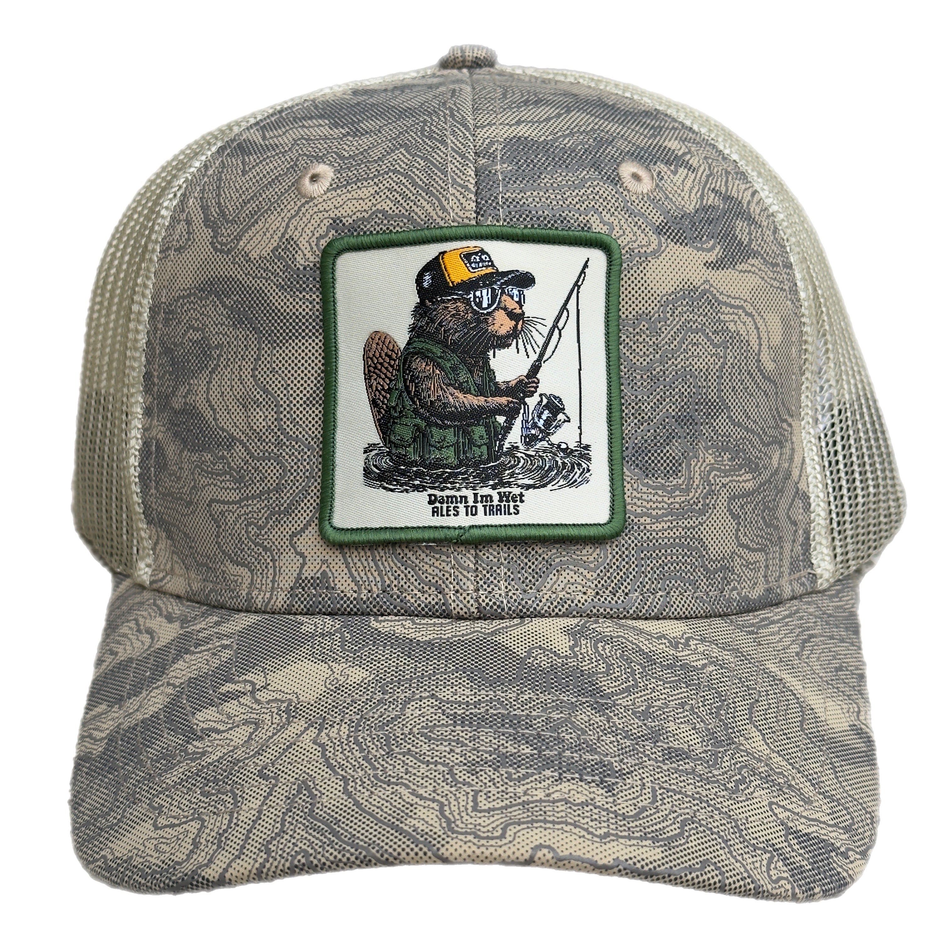 Damn Im wet Topography Trucker Hat