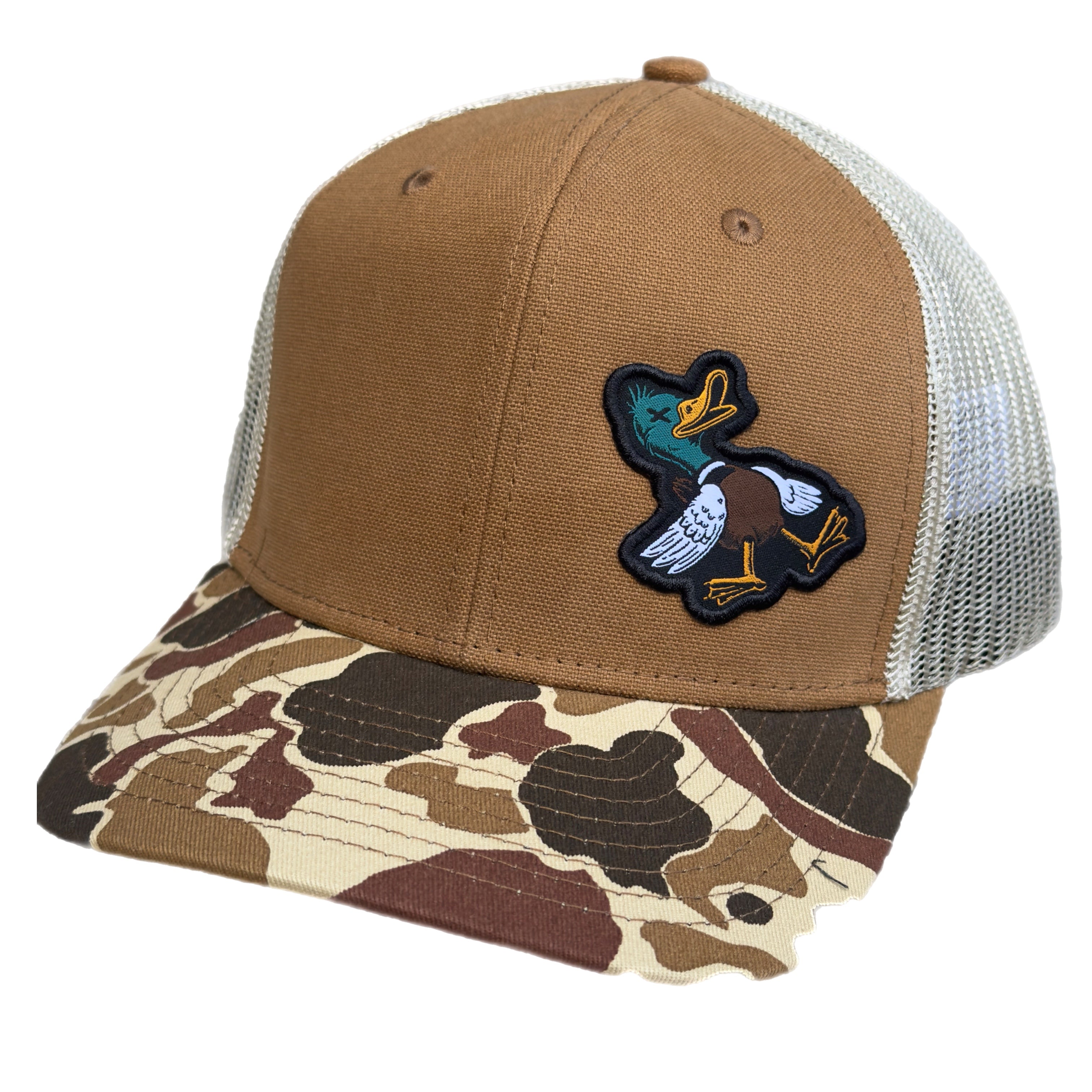 Duck Duck Boom Camo Trucker