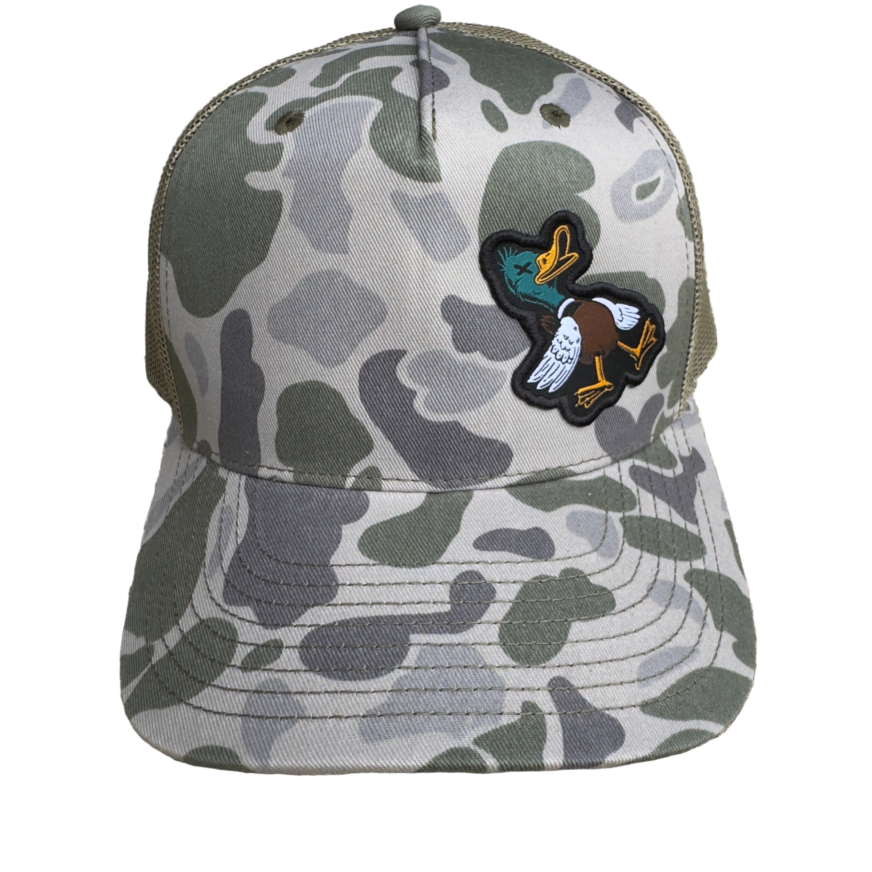 Duck Duck Boom Camo Trucker