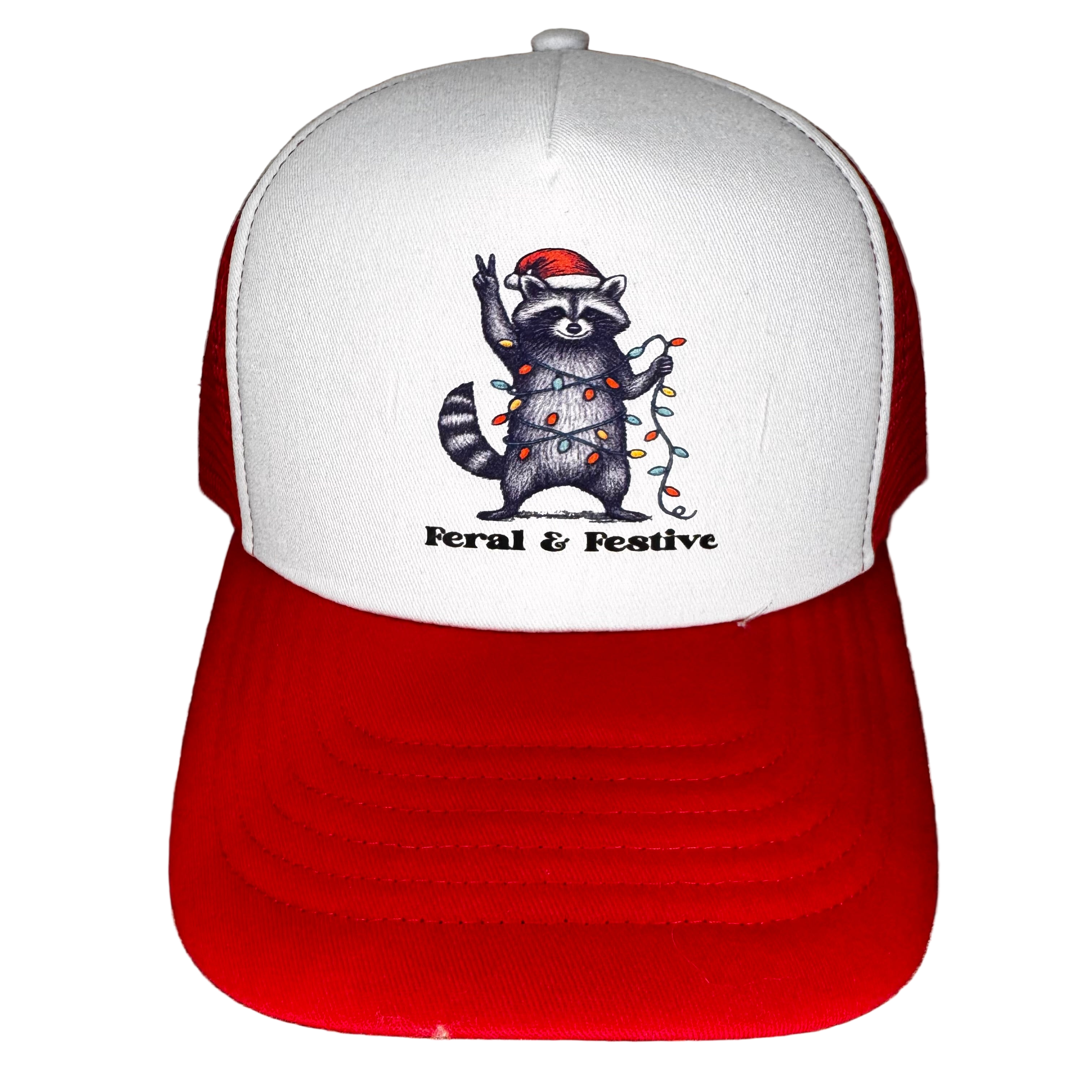 Festive and Feral Trucker hat