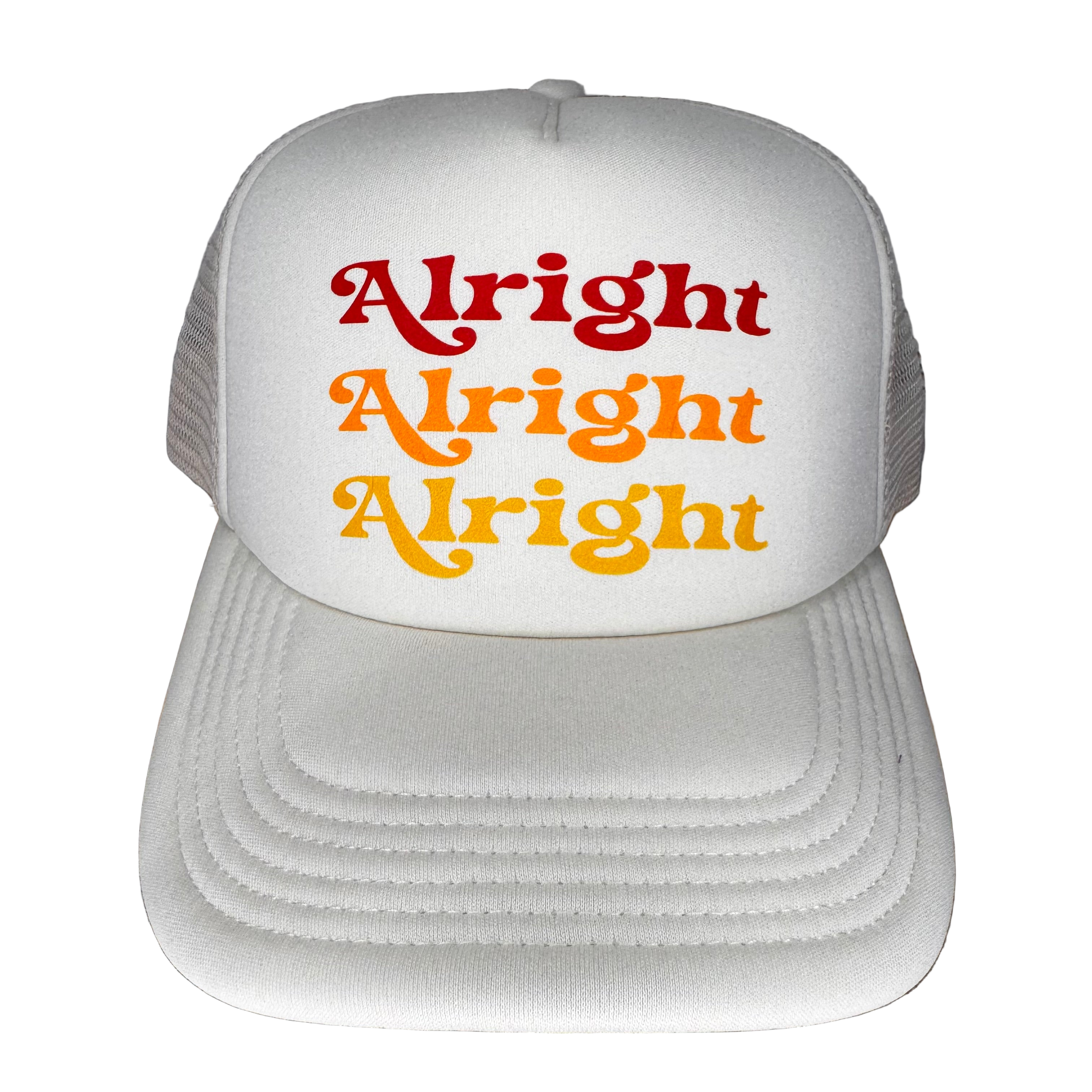 Alright Alright Alright Retro Trucker Hat