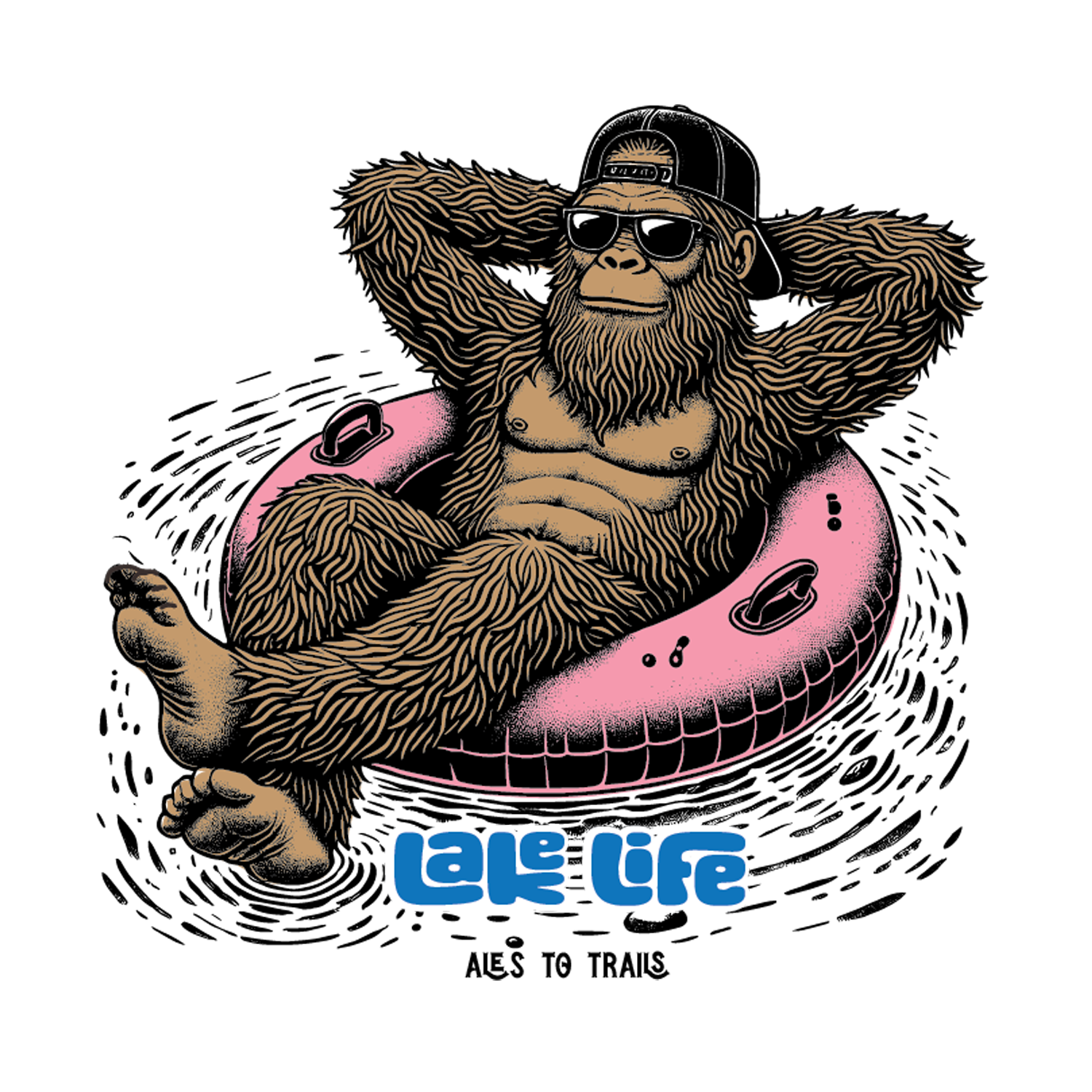 Bigfoot Lake Life Decal