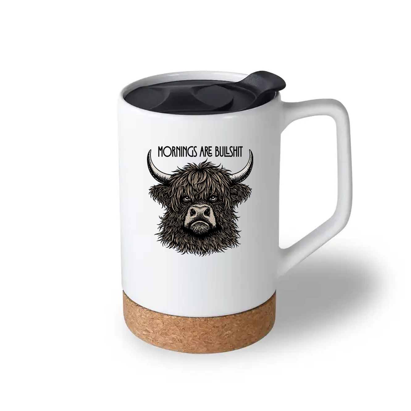 Mornings are Bullshit 17 oz Coffee Mug
