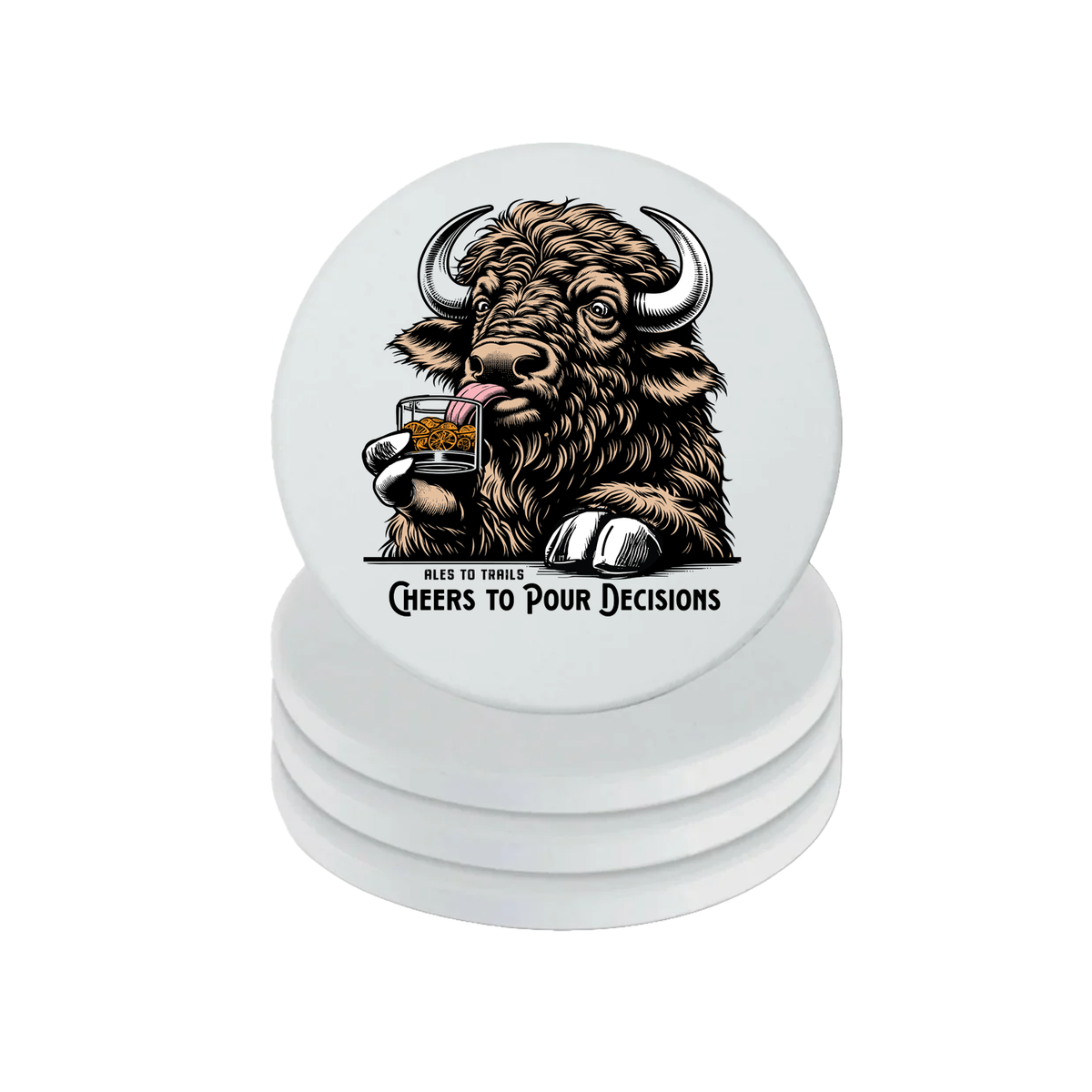 Cheers to Pour Decisions Coaster