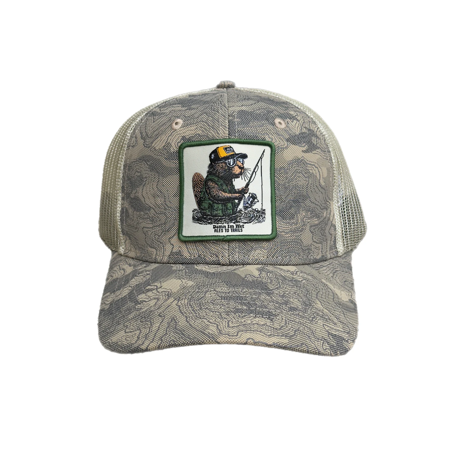 Damn Im wet Topography Trucker Hat