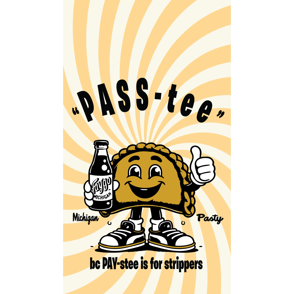 Pastee bc Pasties are for Strippers Dish Towel