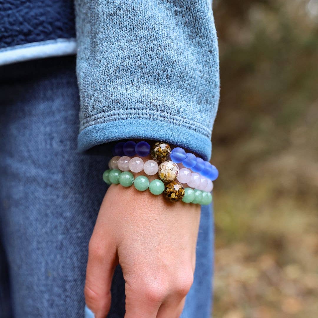Lake Michigan Stones + Green Aventurine