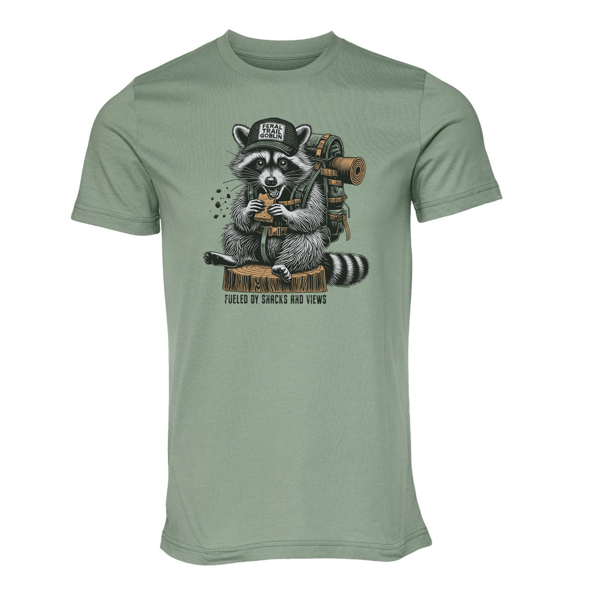 Feral Trail Goblin T-Shirt | Funny Outdoor Hiker , Camping Tee