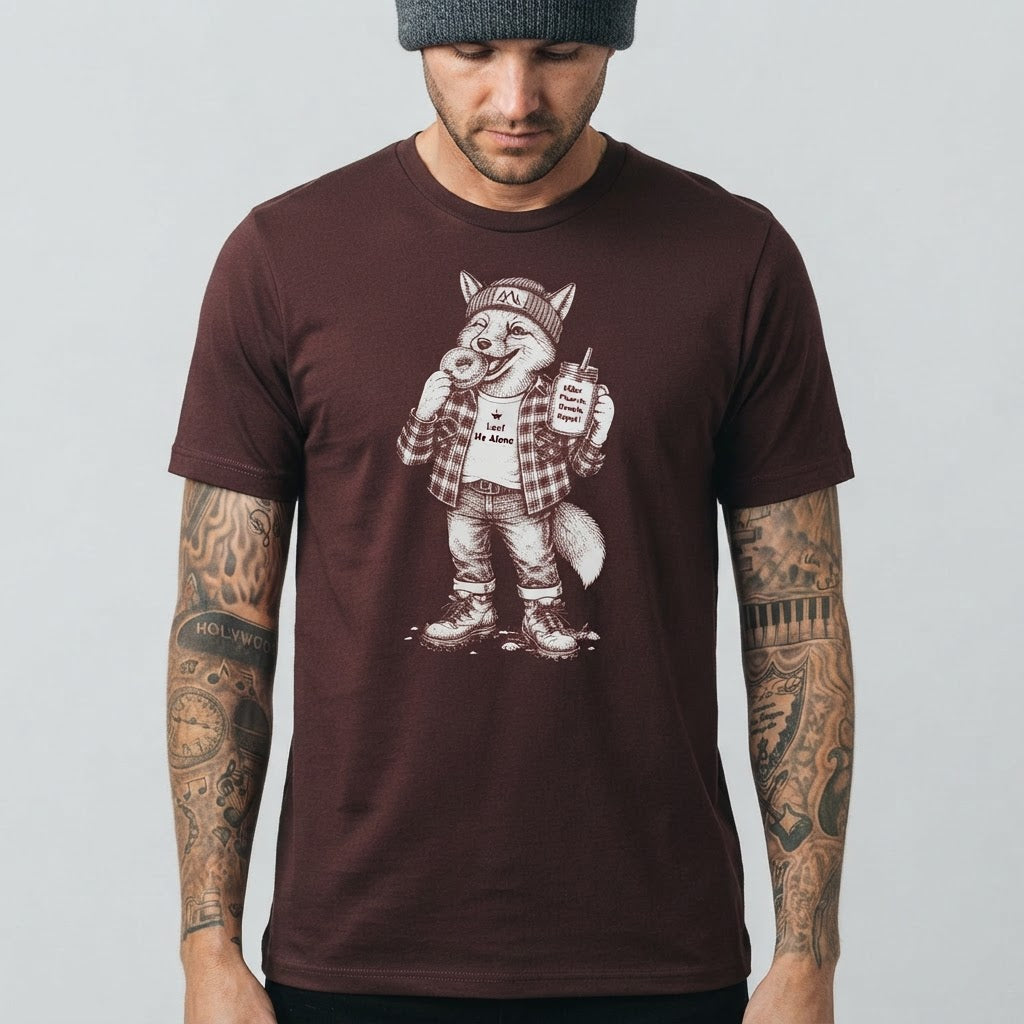 Leaf Me Alone Fox T-Shirt