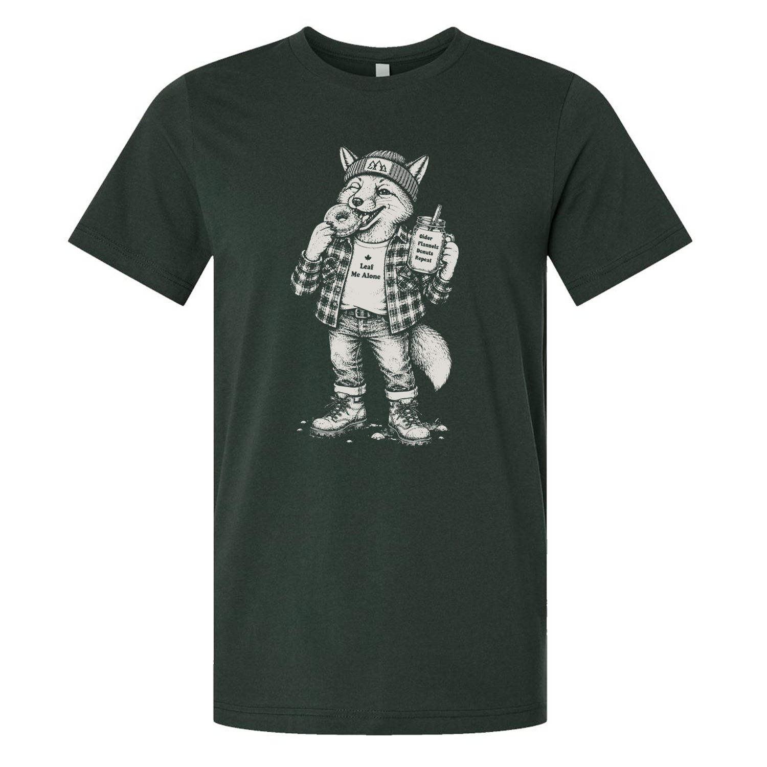 Leaf Me Alone Fox T-Shirt