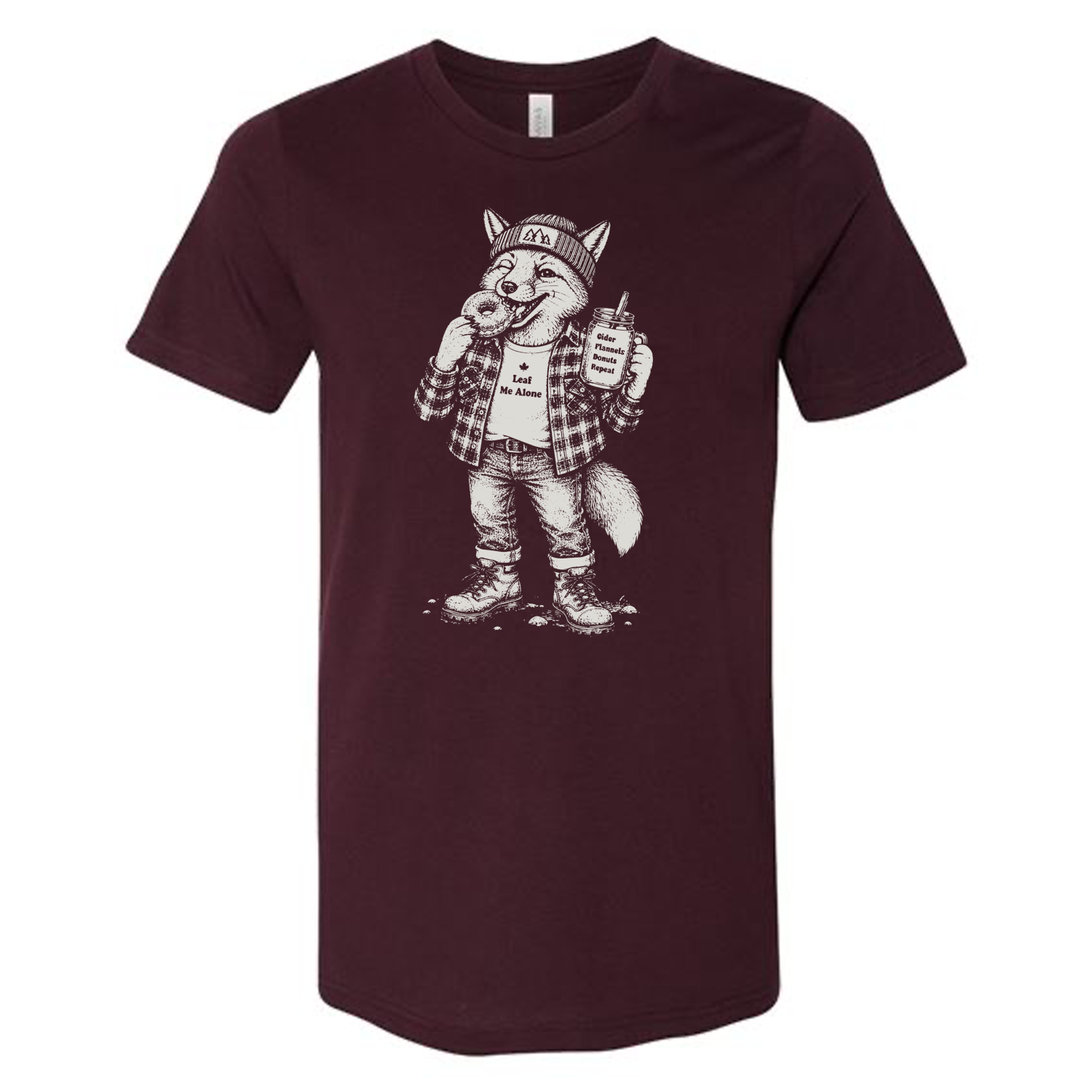 Leaf Me Alone Fox T-Shirt