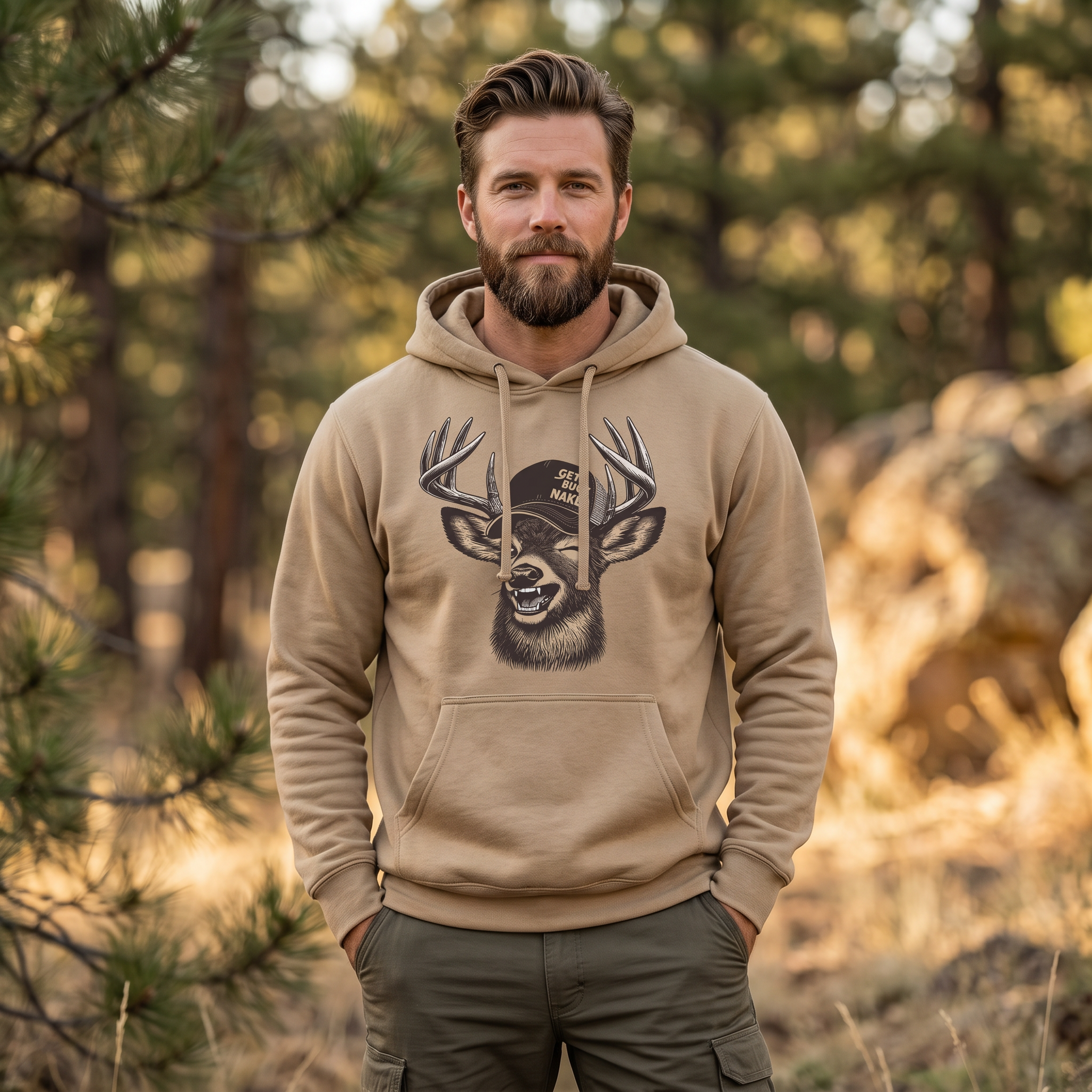 Get Buck Naked Hoodie