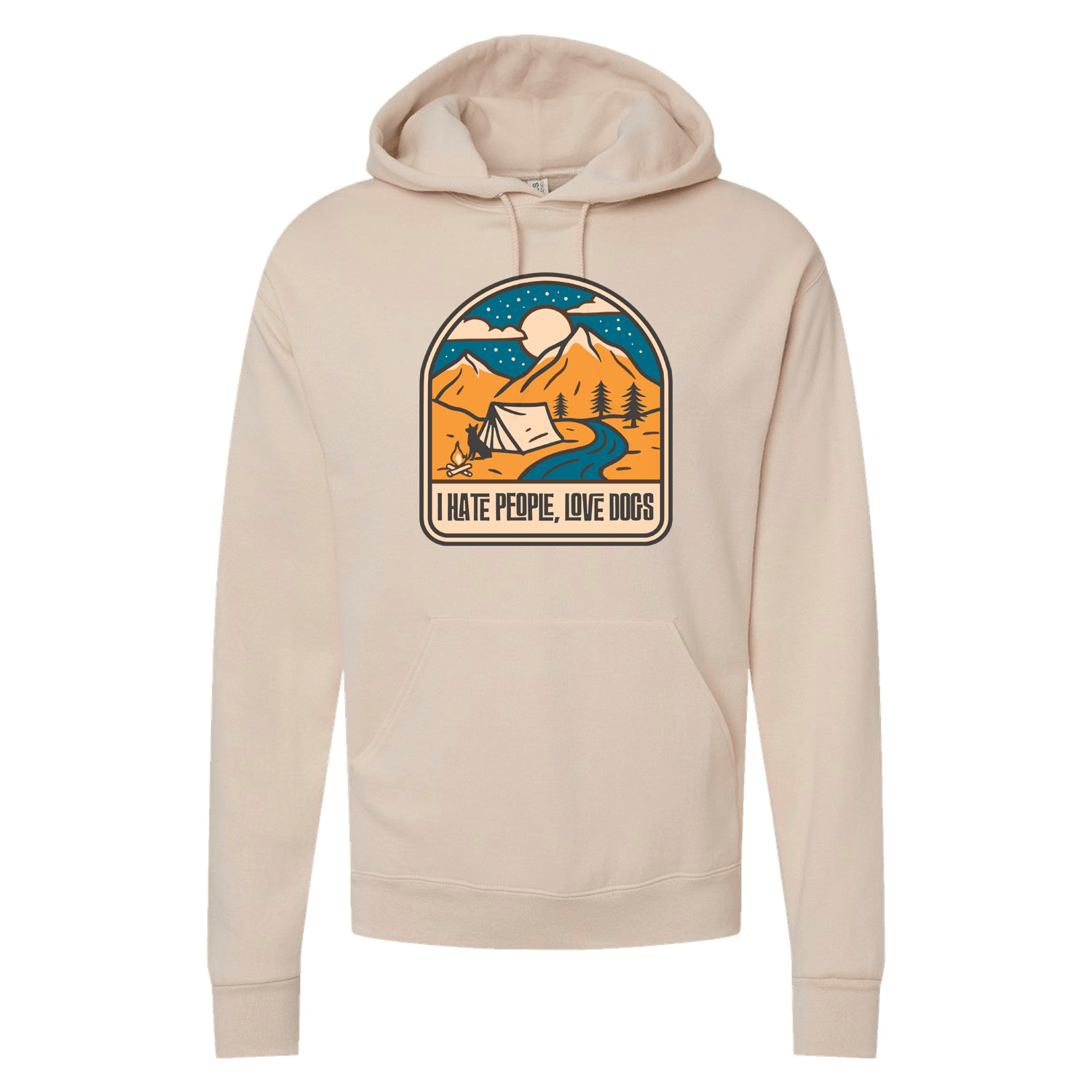 Hate people love dogs Hoodie - Ales to Trails