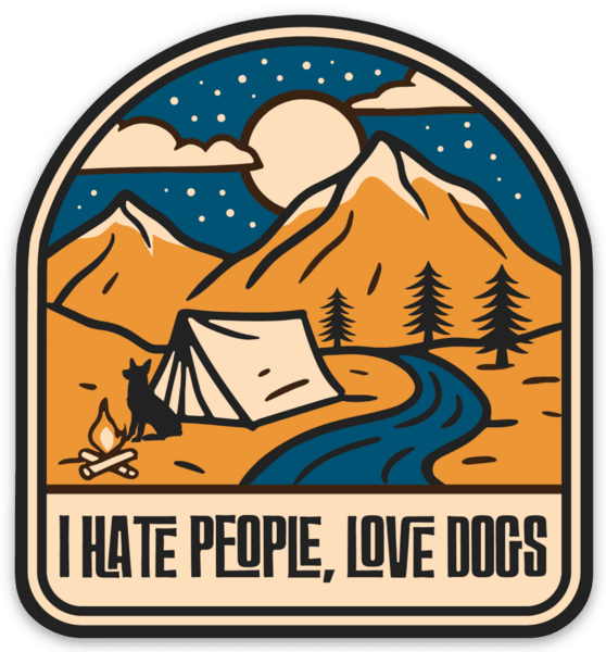 I Hate People Decal - Ales to Trails