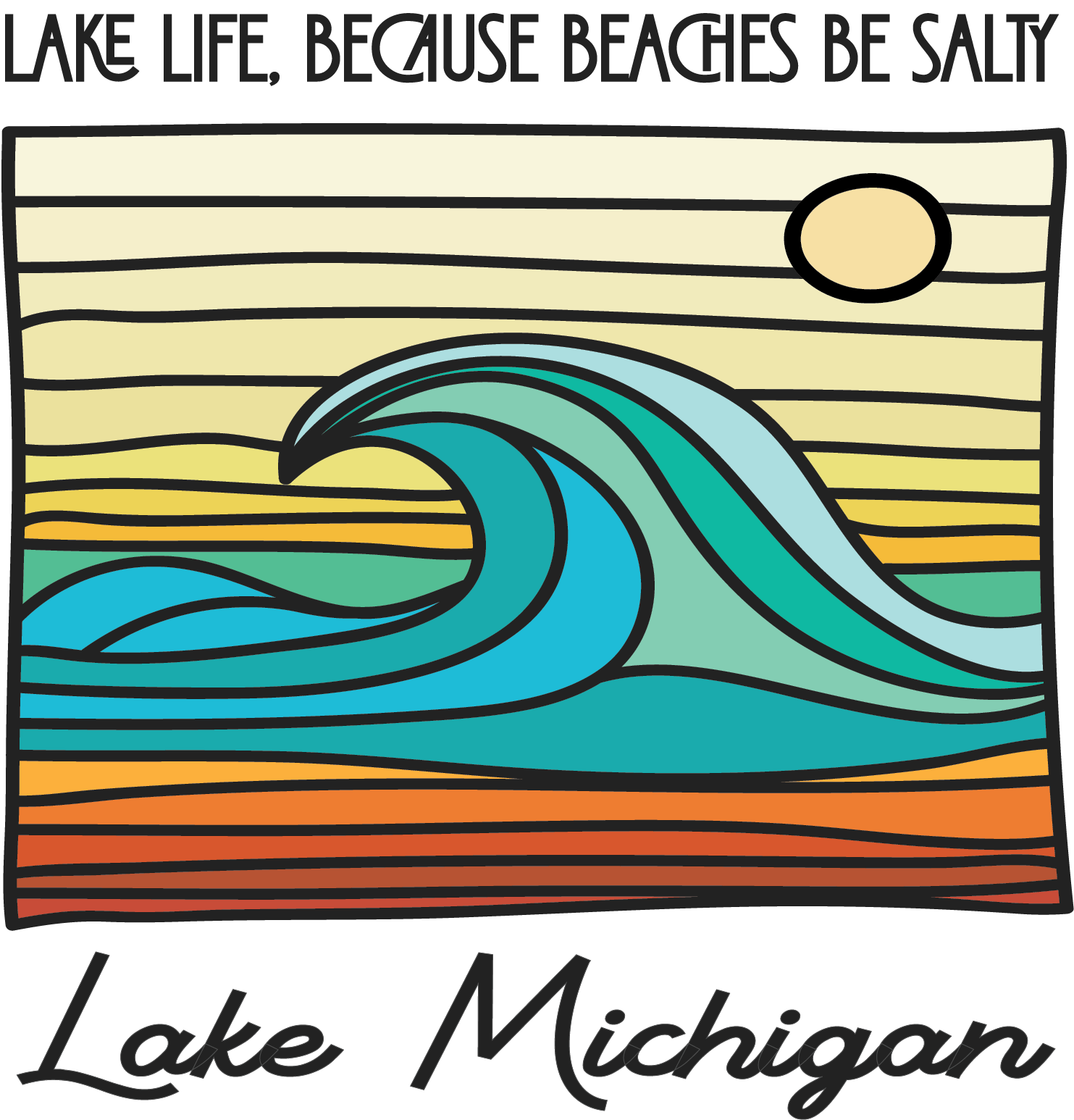 Lake Life Lake Michigan 17oz coffee Mug