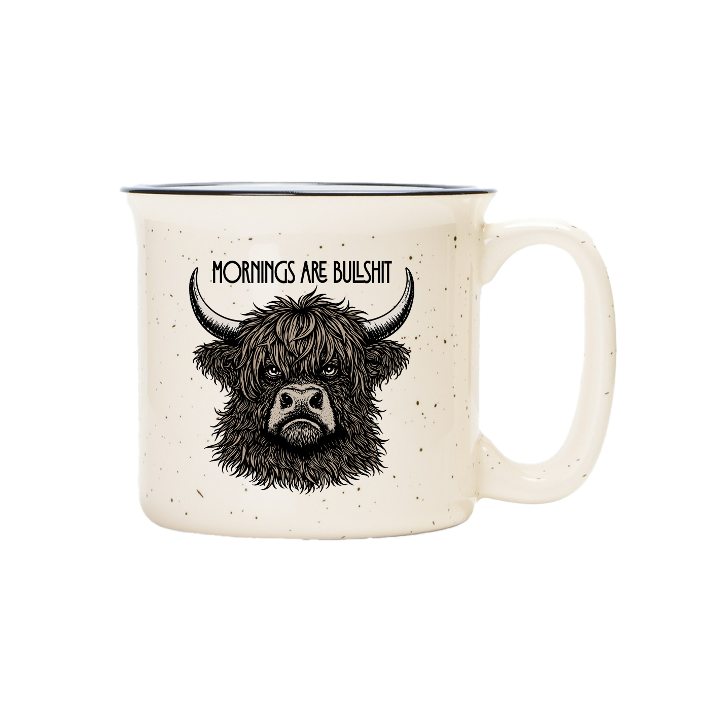 Mornings are Bullshit Camper Mug