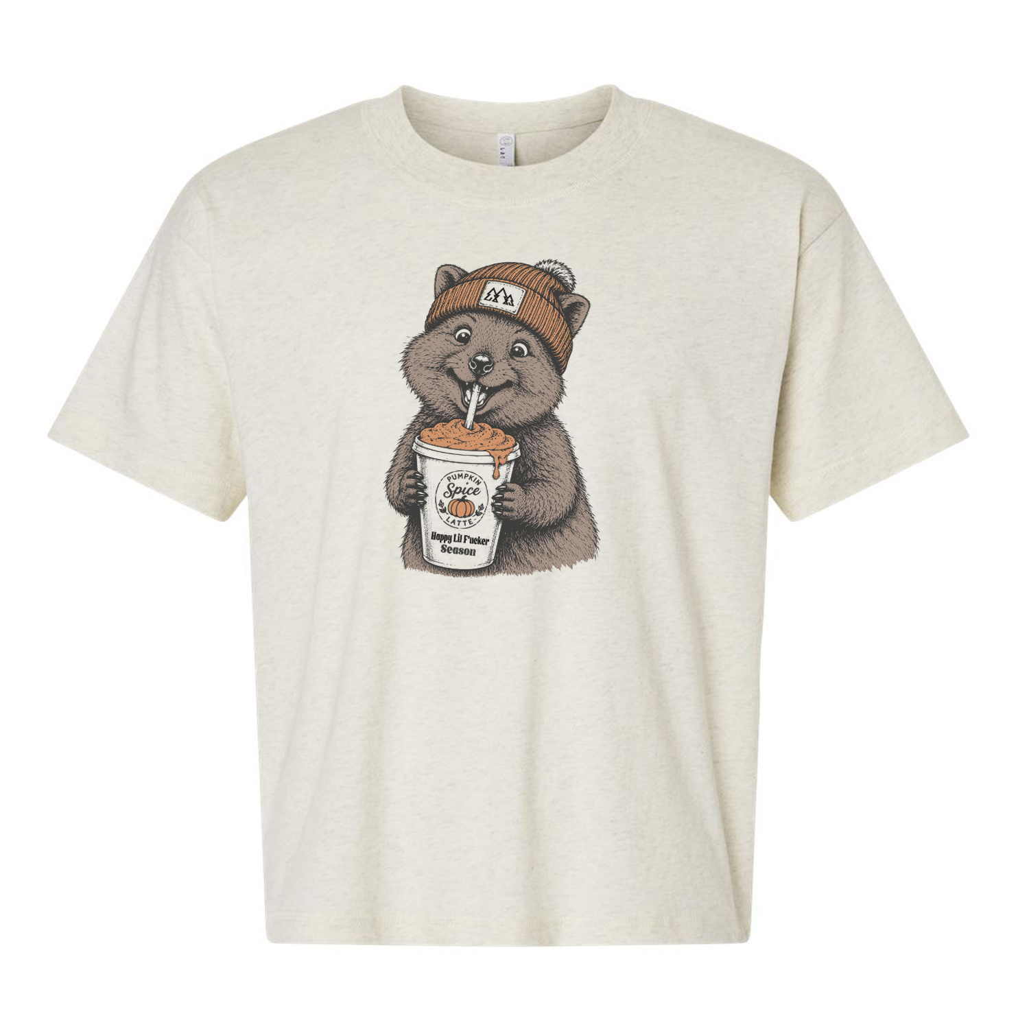 Happy Little Fucker Season Quokka Fall Boxy T-Shirt