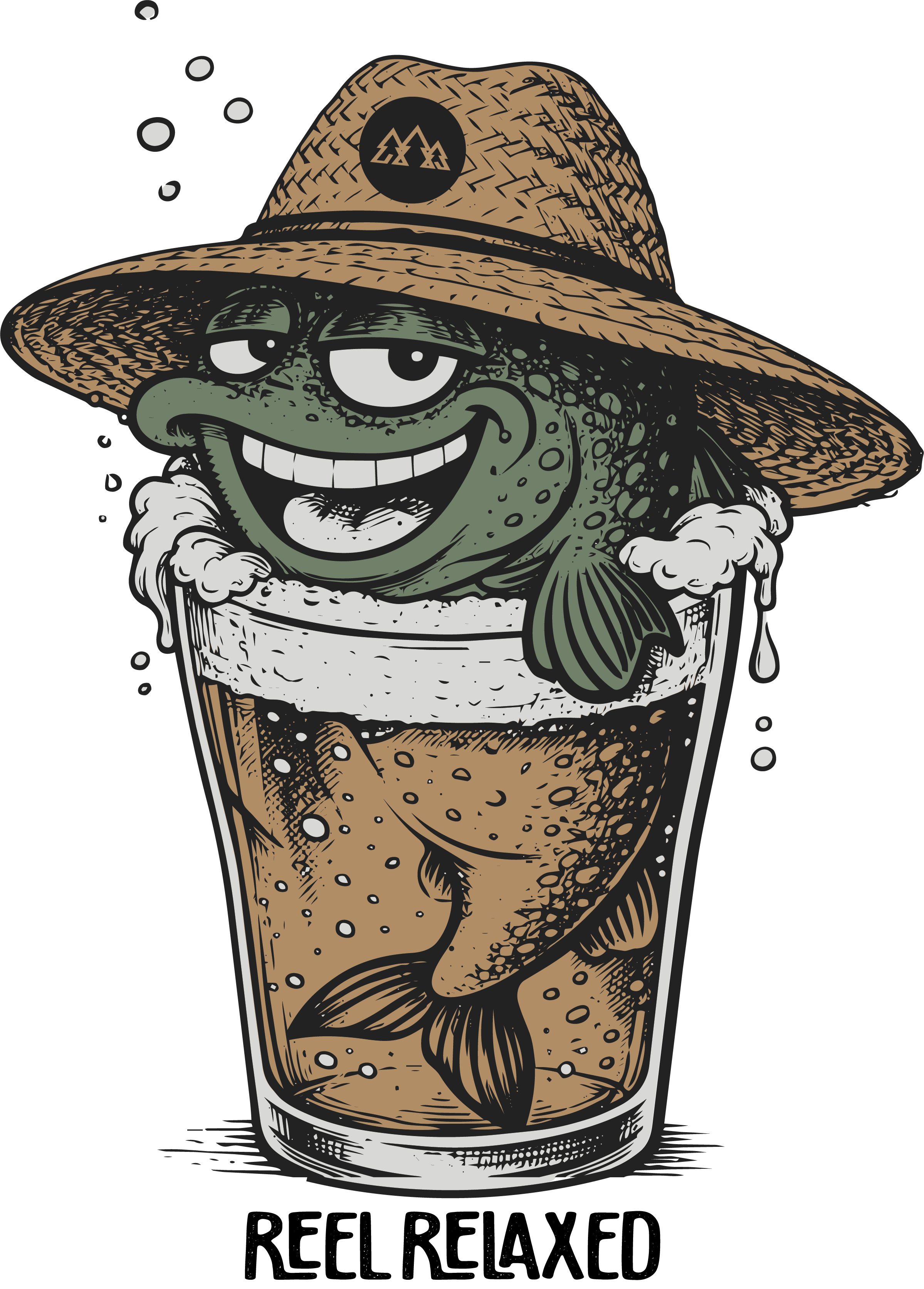 Reel Relaxed Brook Trout Tillikum Cap