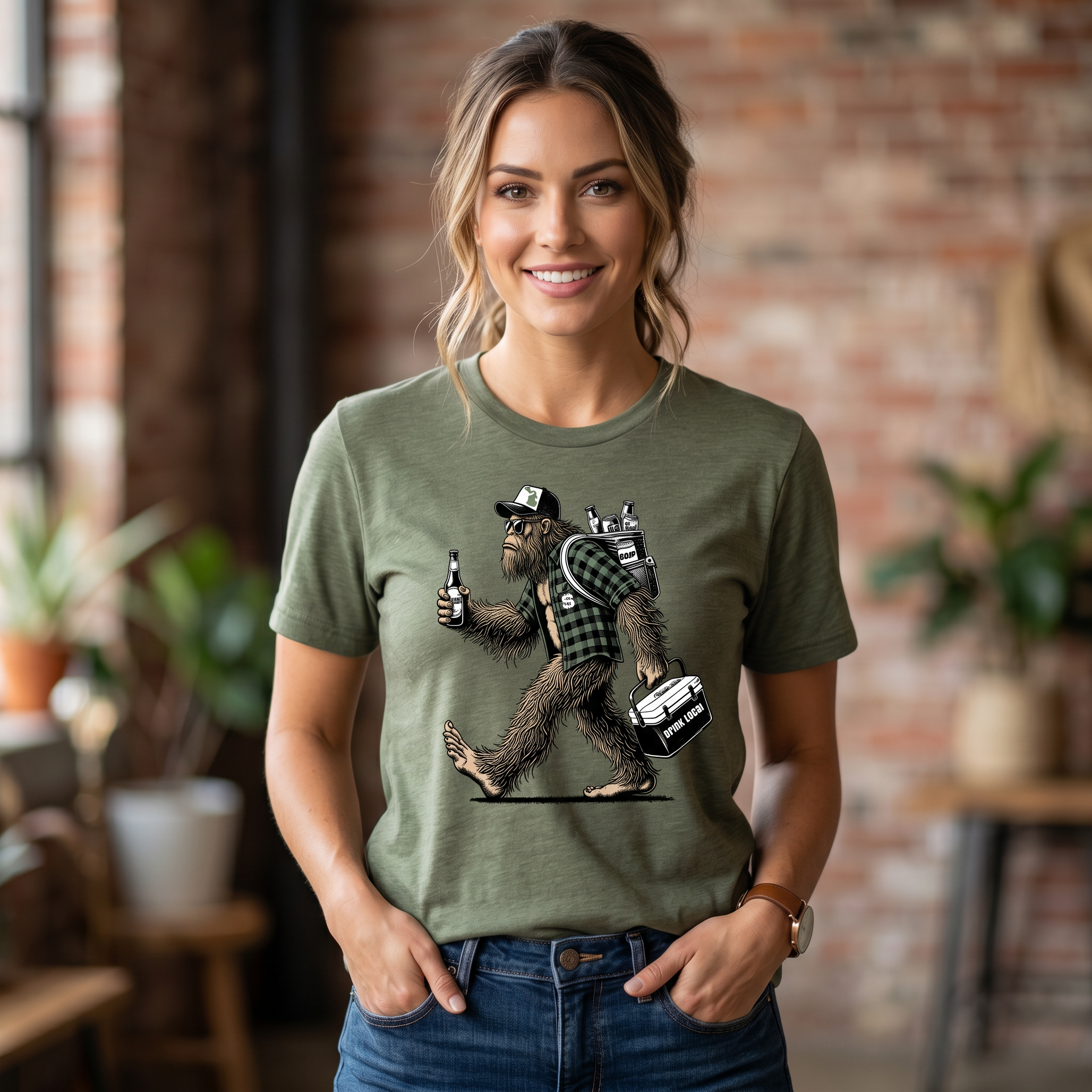 Bigfoot Michigan Spartan Tailgate T-Shirt