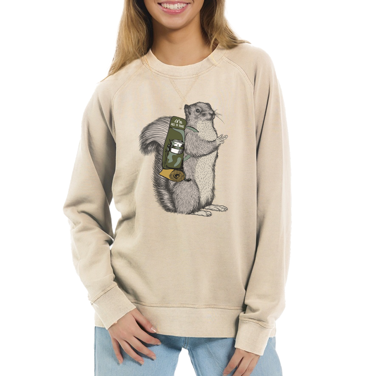 Squirrel Garment Dyed Crew