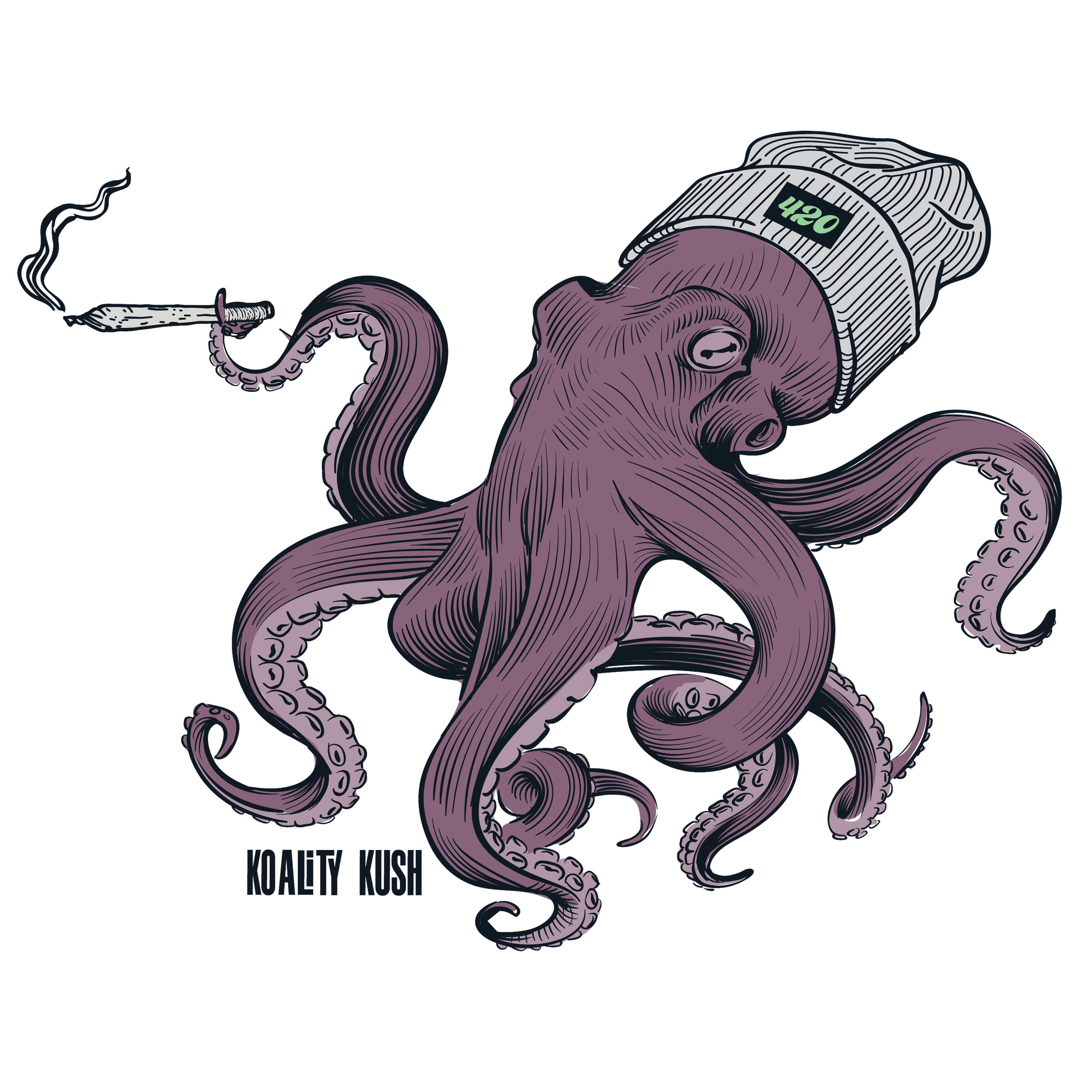 Stay High Octopus Decal