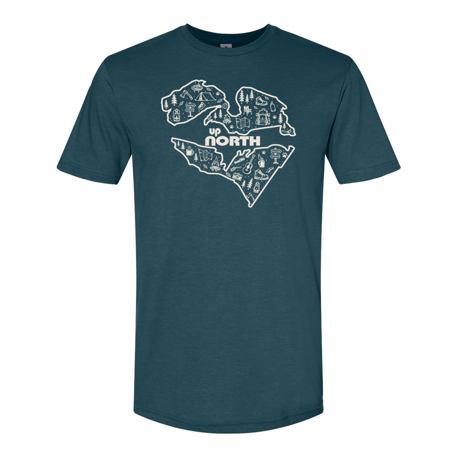 Michigan Up North Camping T-Shirt