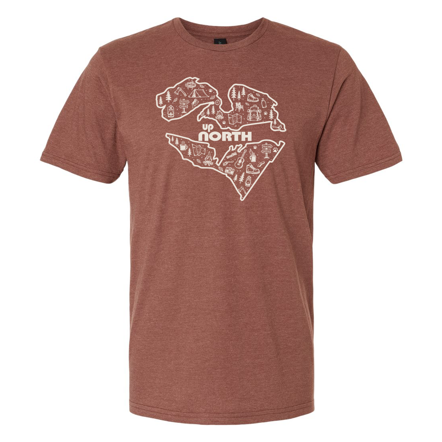 Michigan Up North Camping T-Shirt