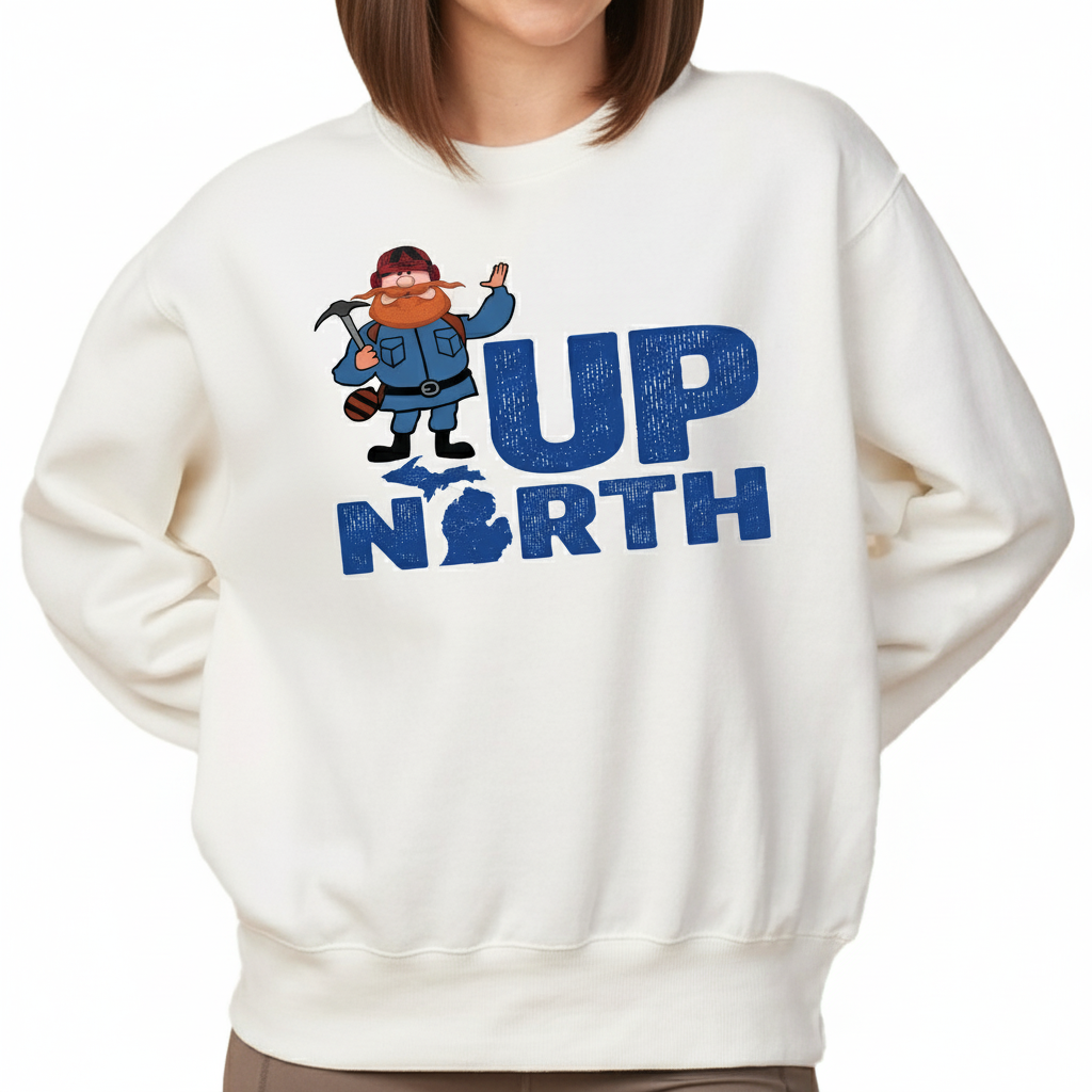 Yukon Up North Michigan Holiday Sweatshirt