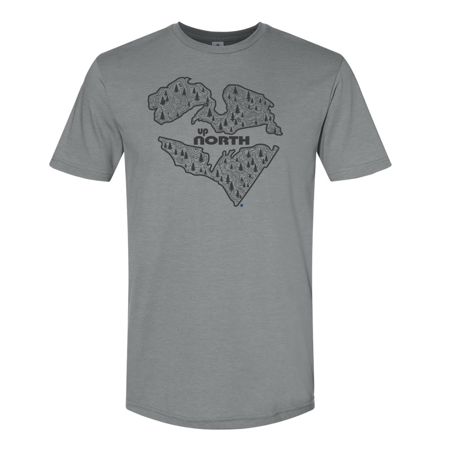 Up North Michigan Topography T-Shirt