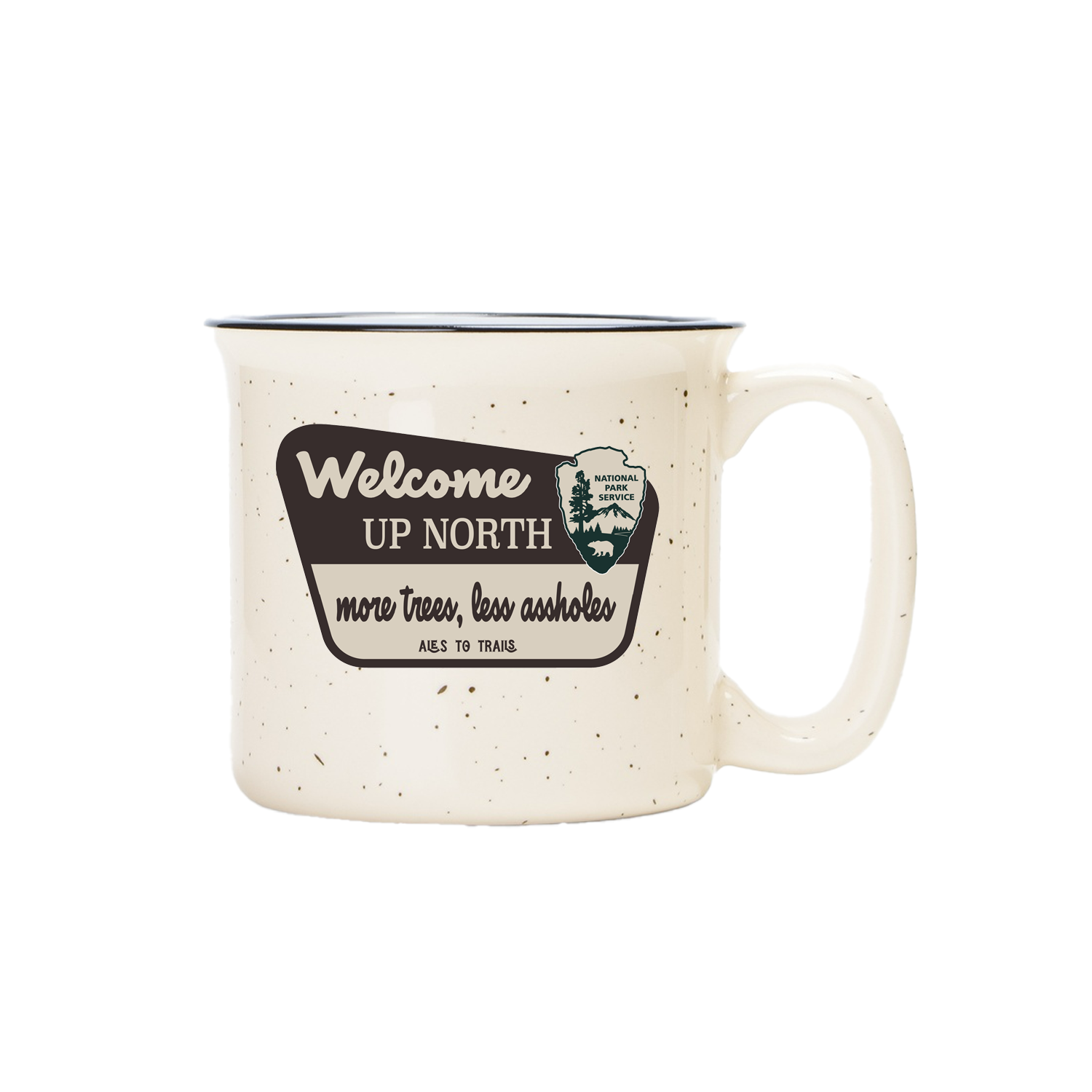 Welcome Up North Camper Mug