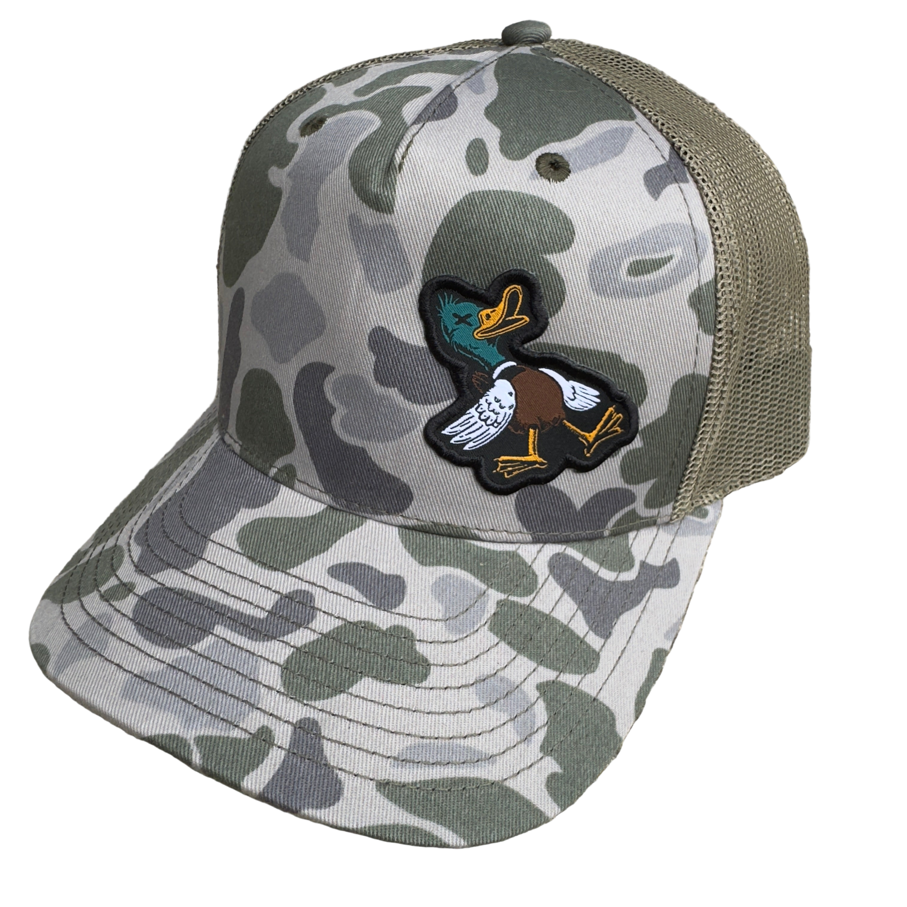 Duck Duck Boom Camo Trucker