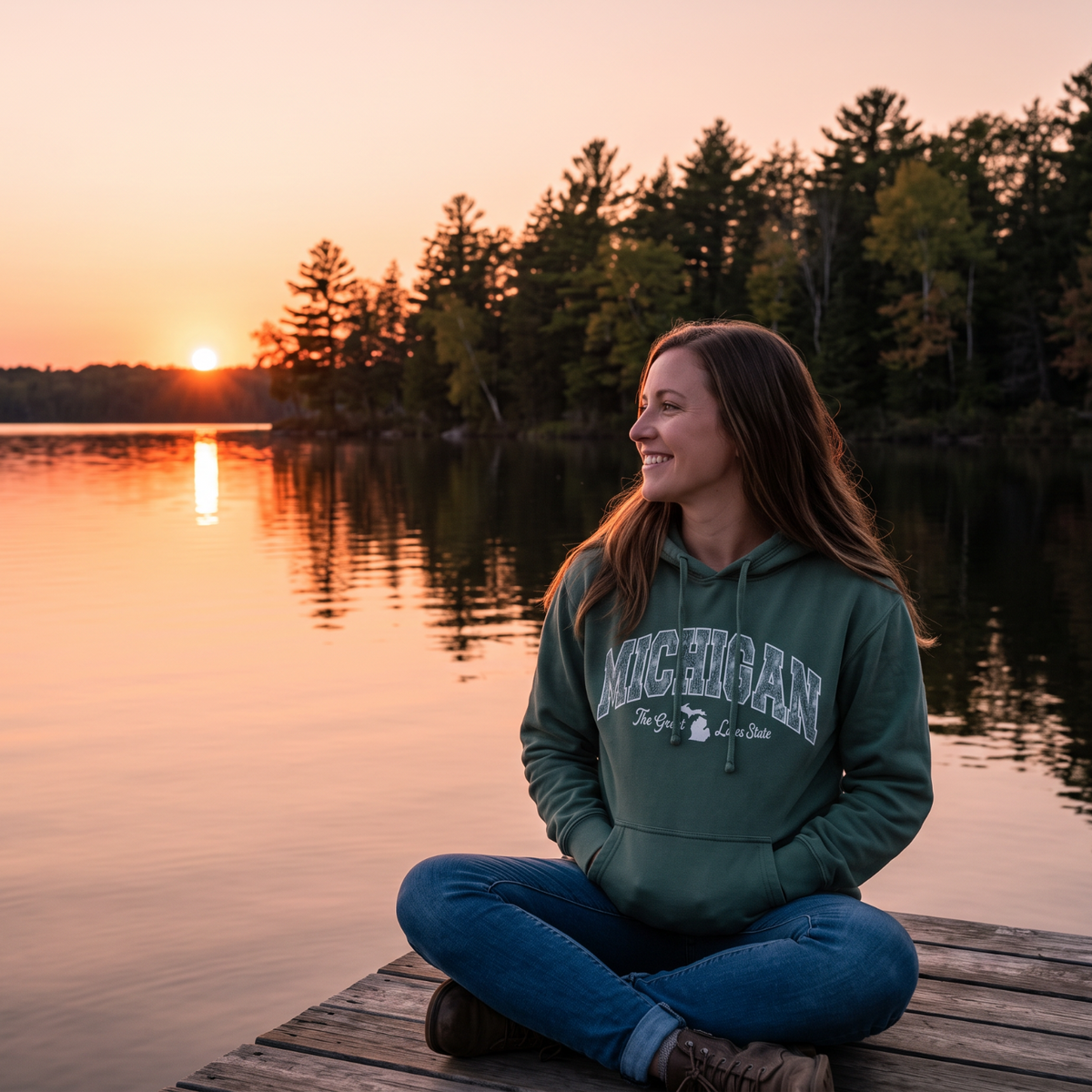 Michigan Petoskey Stone Hoodie