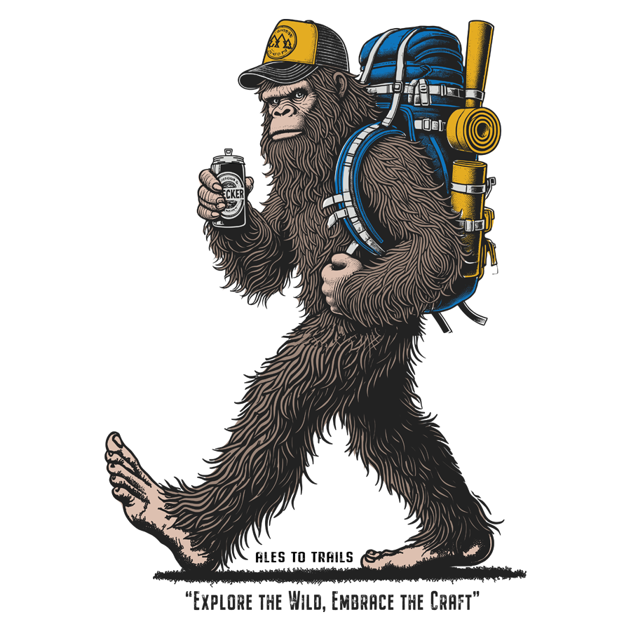 Bigfoot Hiker Decal