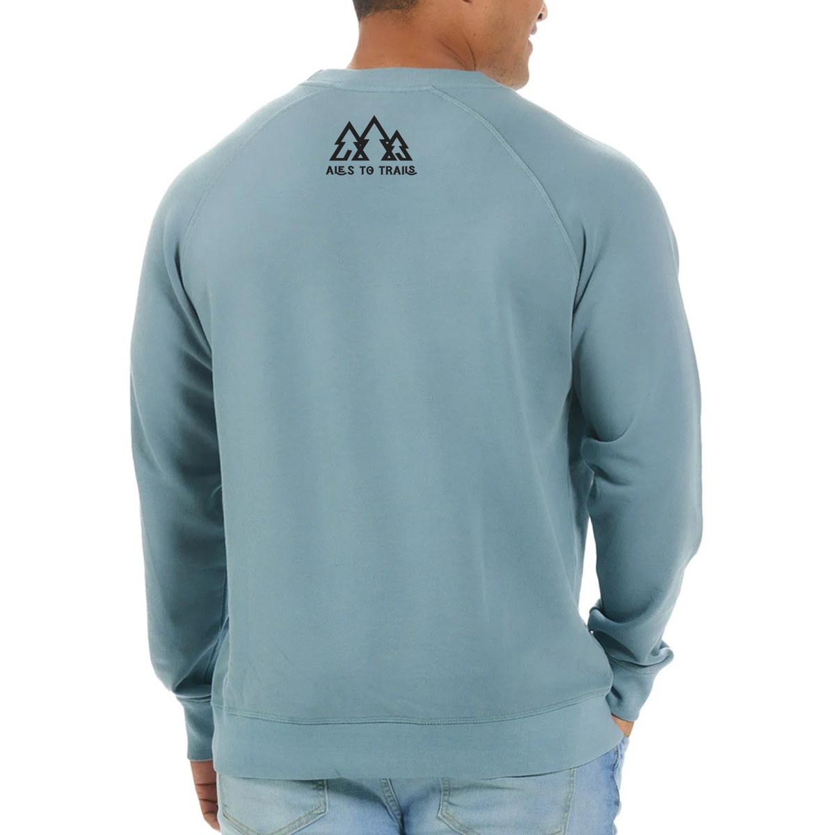 Michigan Abominable Snowman Holiday Sweatshirt, back view