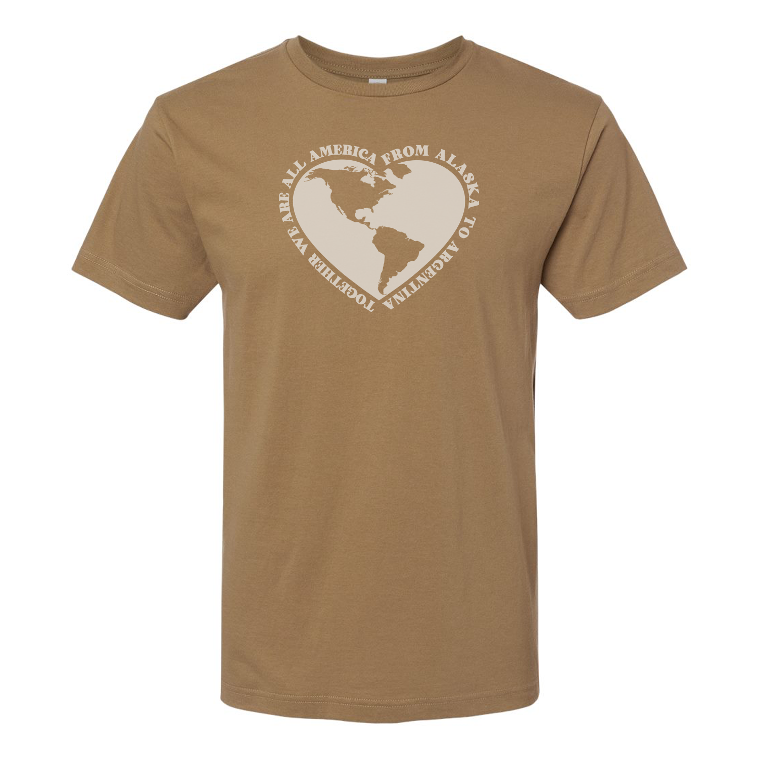 together we qare america t shirt