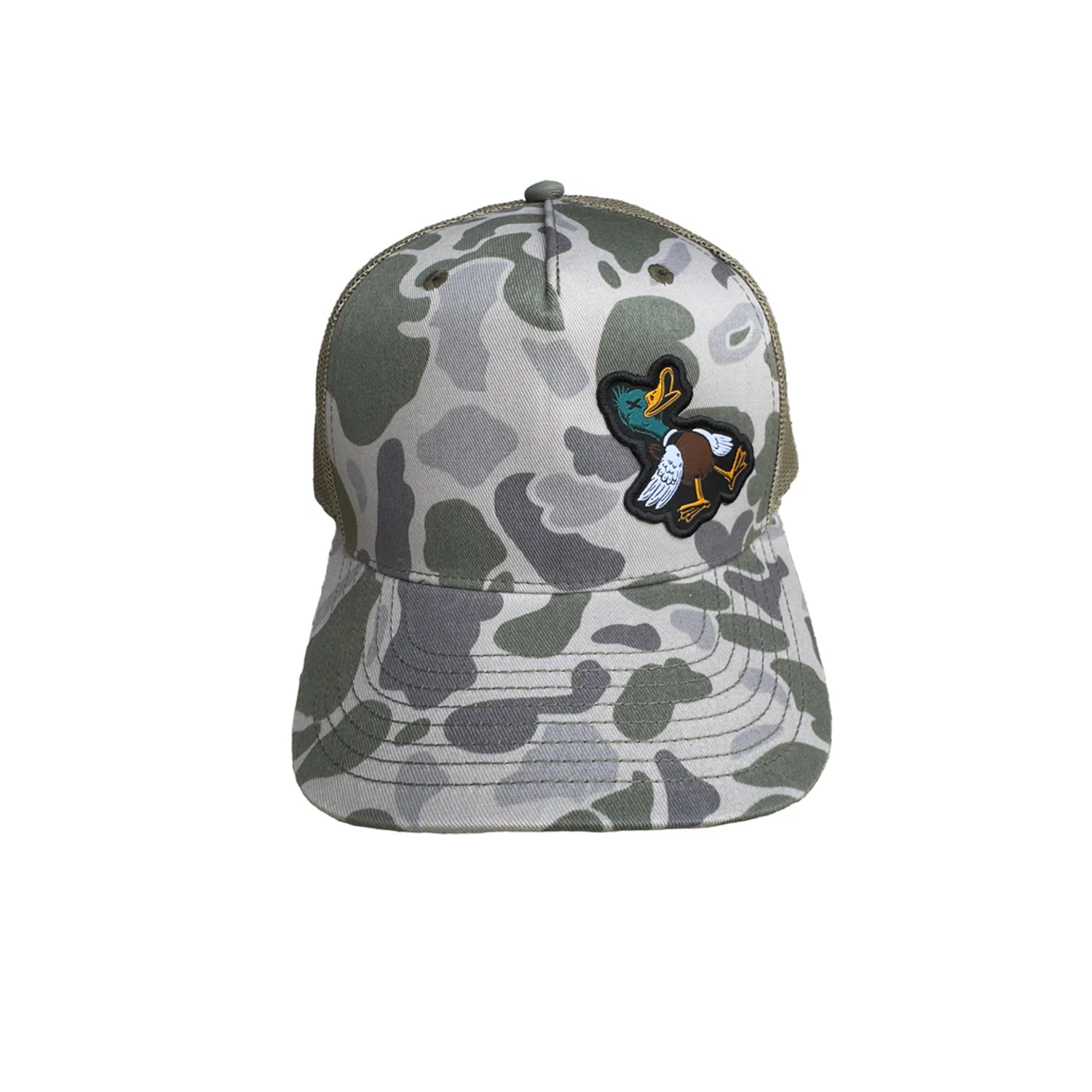 Duck Duck Boom Camo Trucker