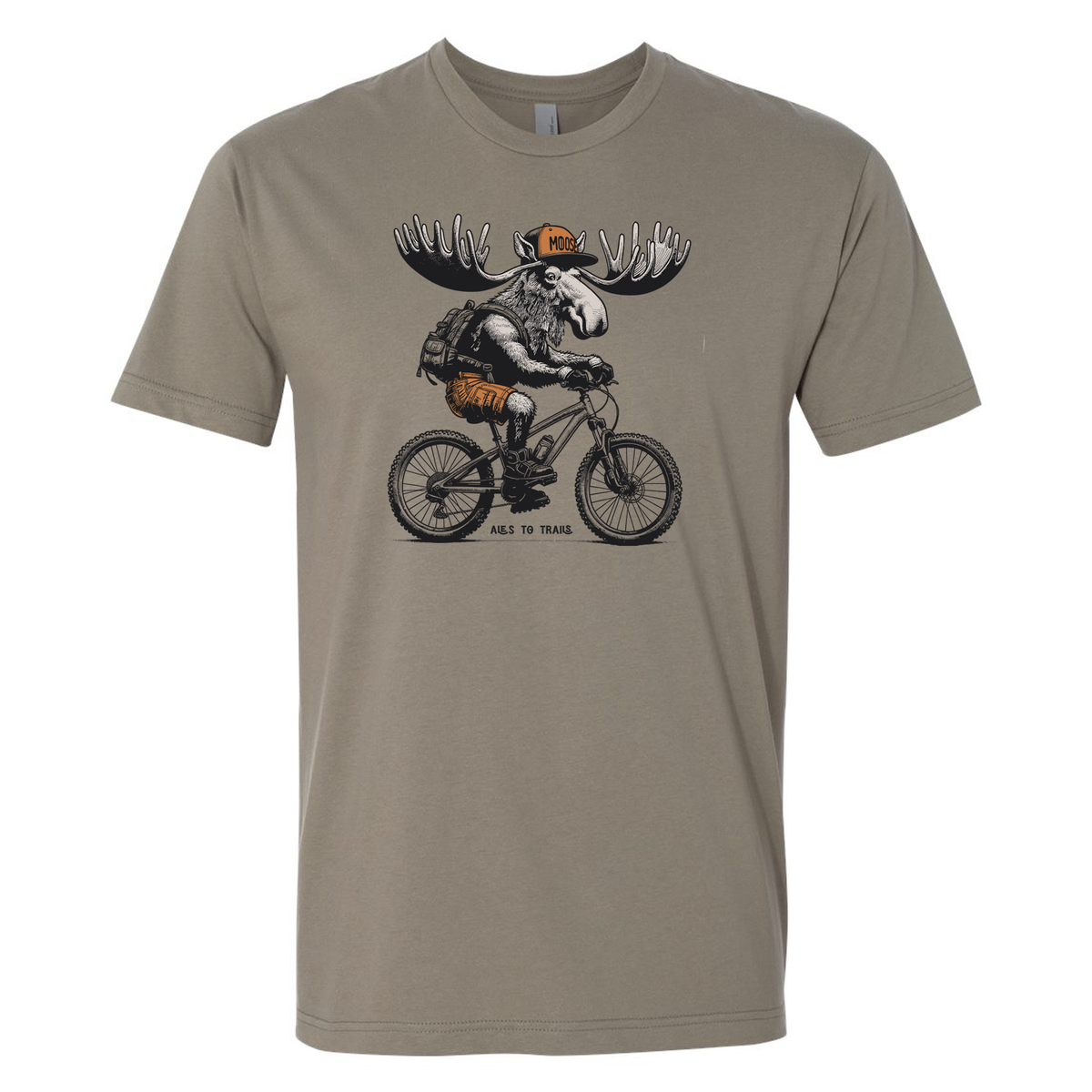 Funny Enduro Moose Outdoor Mountain Biking Graphic T-Shirts – Ales to ...