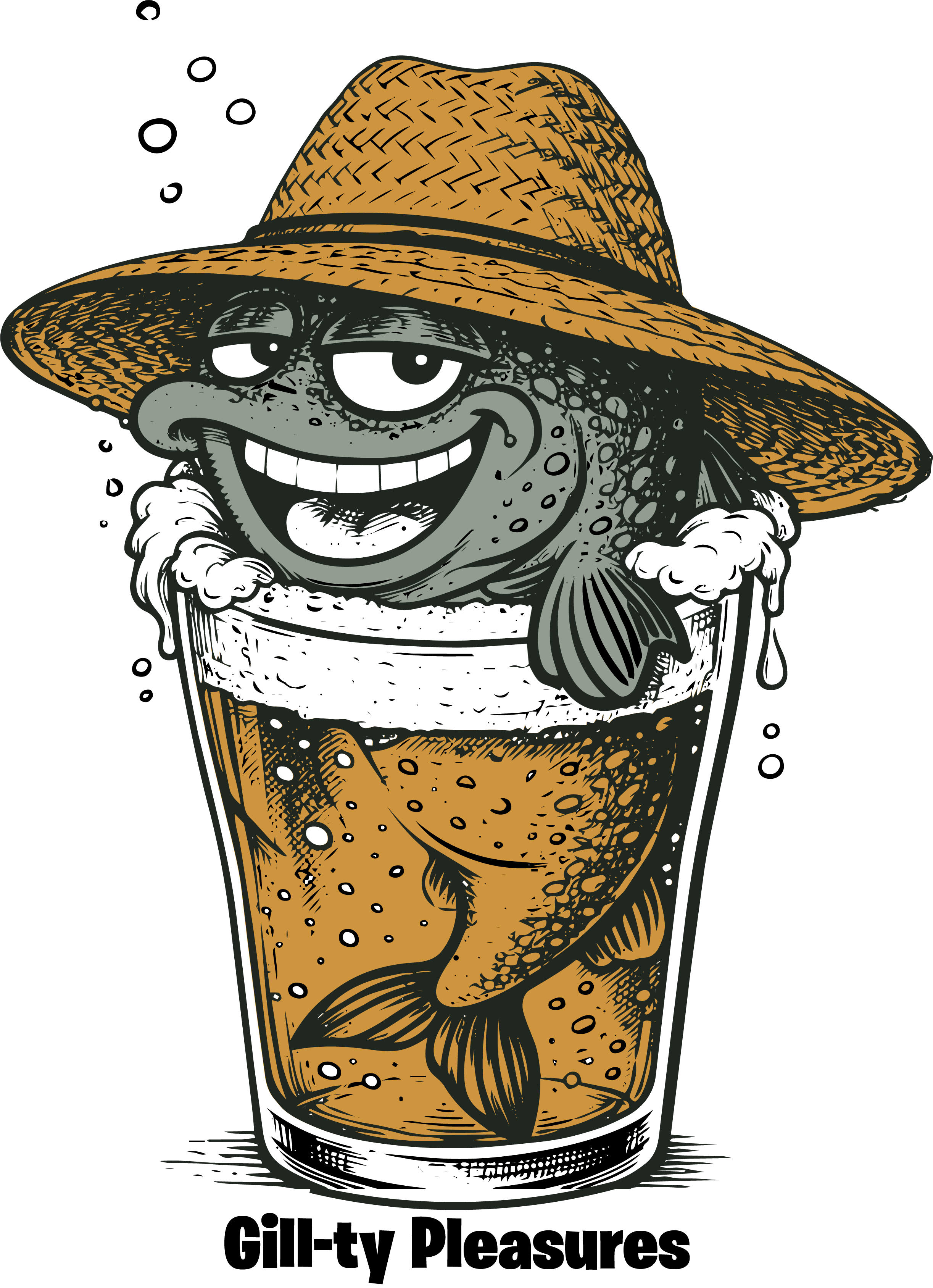 Gill-ty Pleasures Brook Trout Trillium Cap