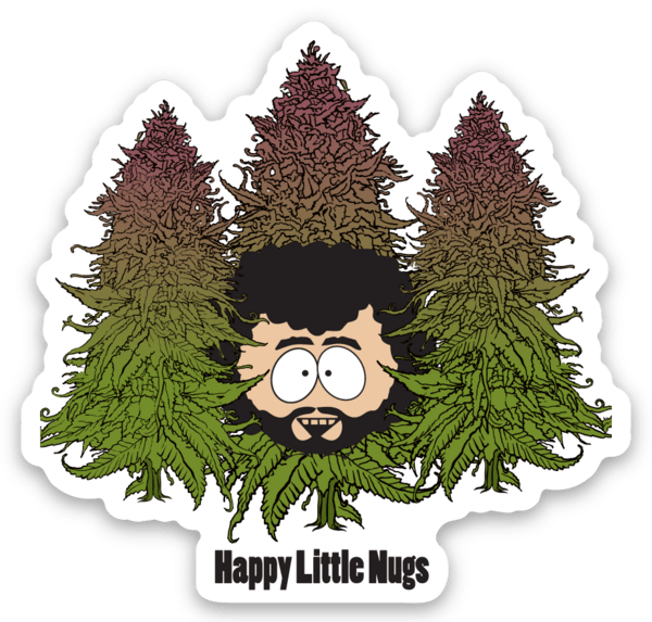 Happy little nugs decal - Ales to Trails