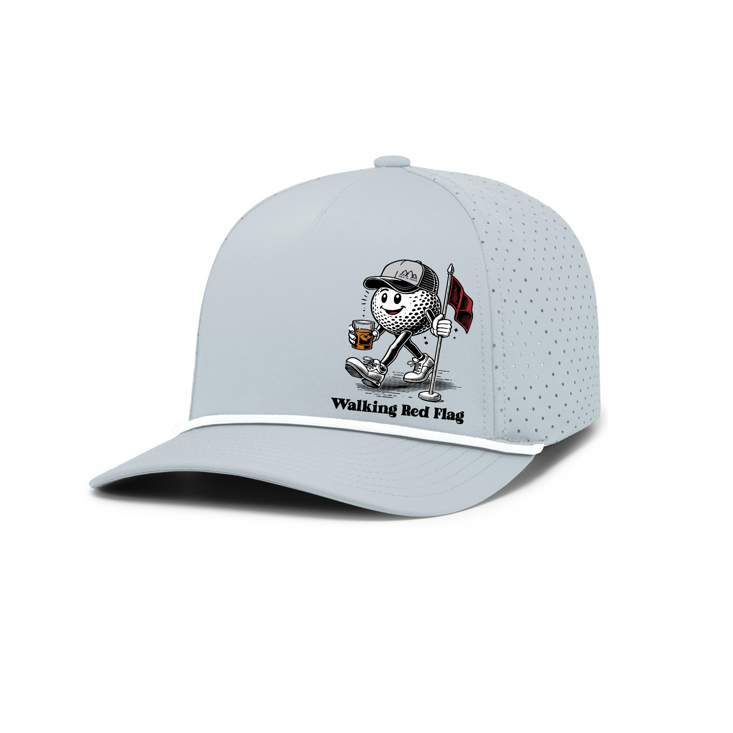 Walking Red Flag Golf Hat