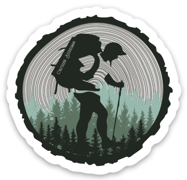 Hiker Decal - Ales to Trails