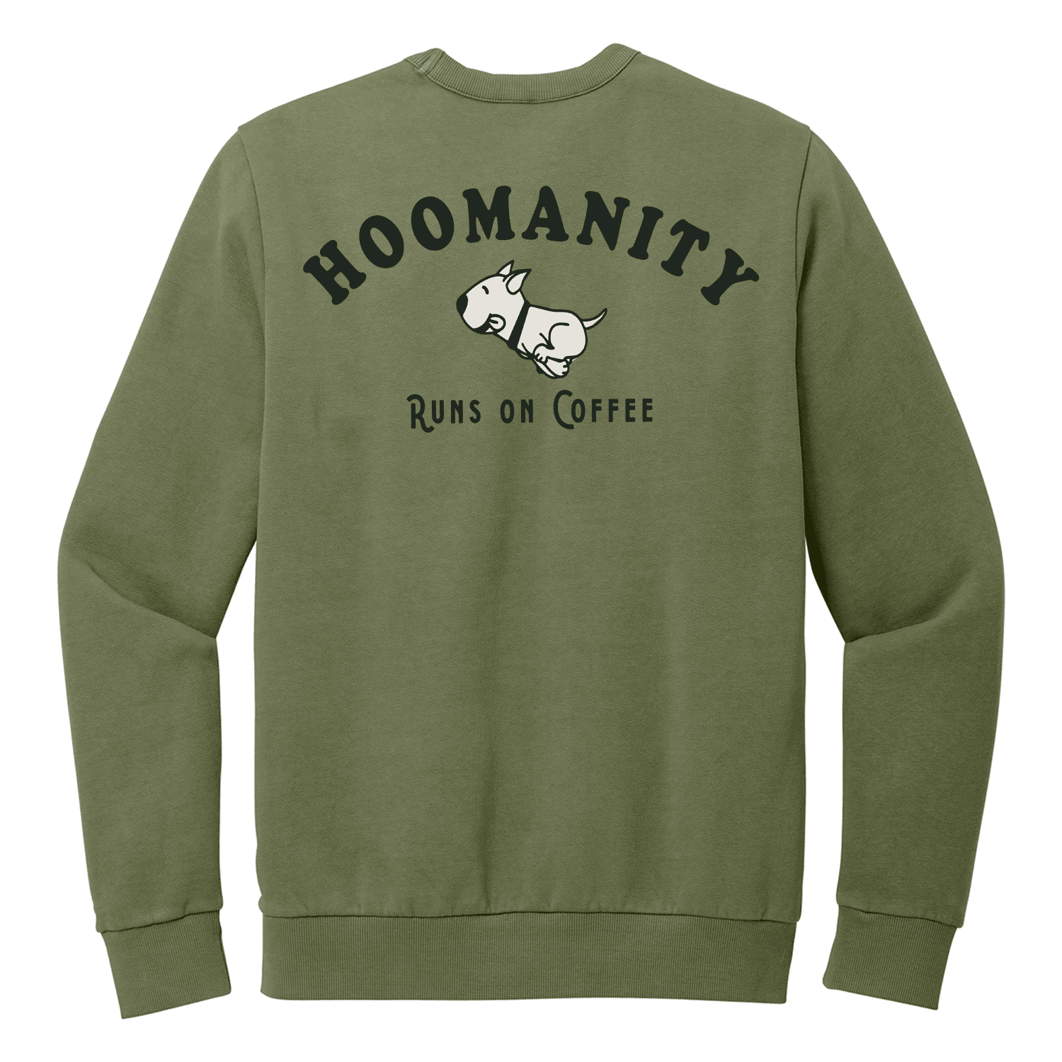 Hoomanity Runs on Coffee Sweatshirt - Ales to Trails