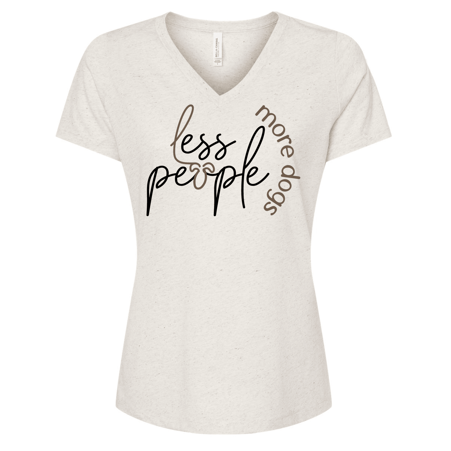 Less People More Dogs V-Neck - Ales to Trails