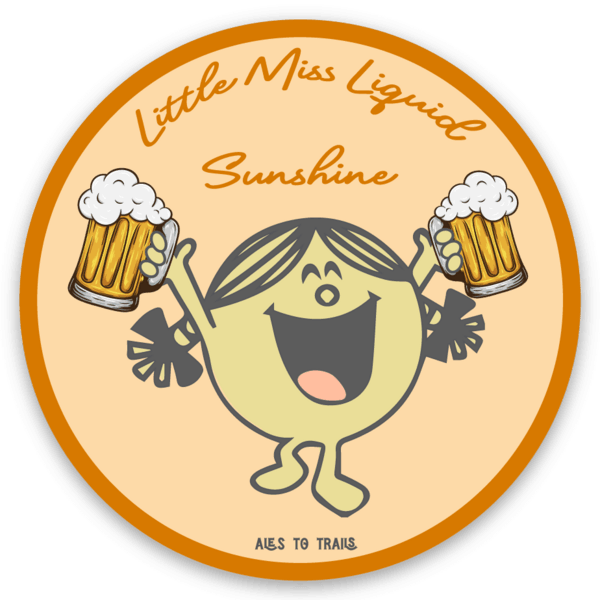 Little Miss Liquid Sunshine Decal - Ales to Trails