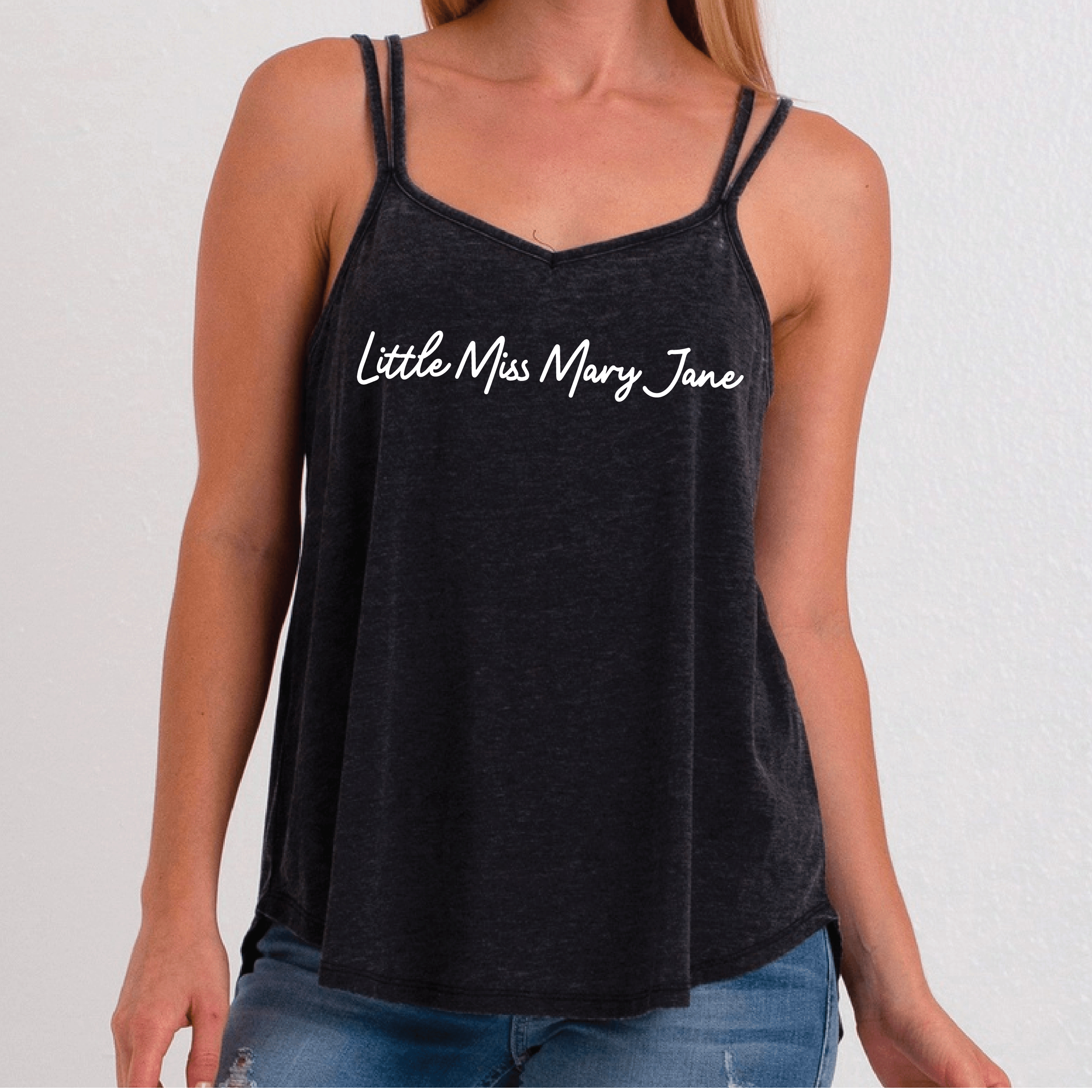 Little Miss Mary Jane Double Strap Tank - Ales to Trails