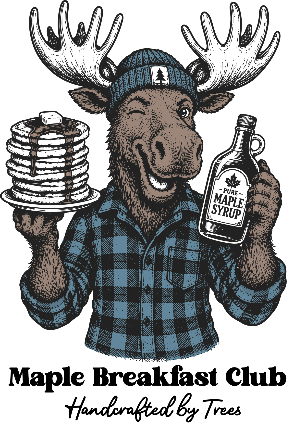 Maple Breakfast Club Moose T-Shirt